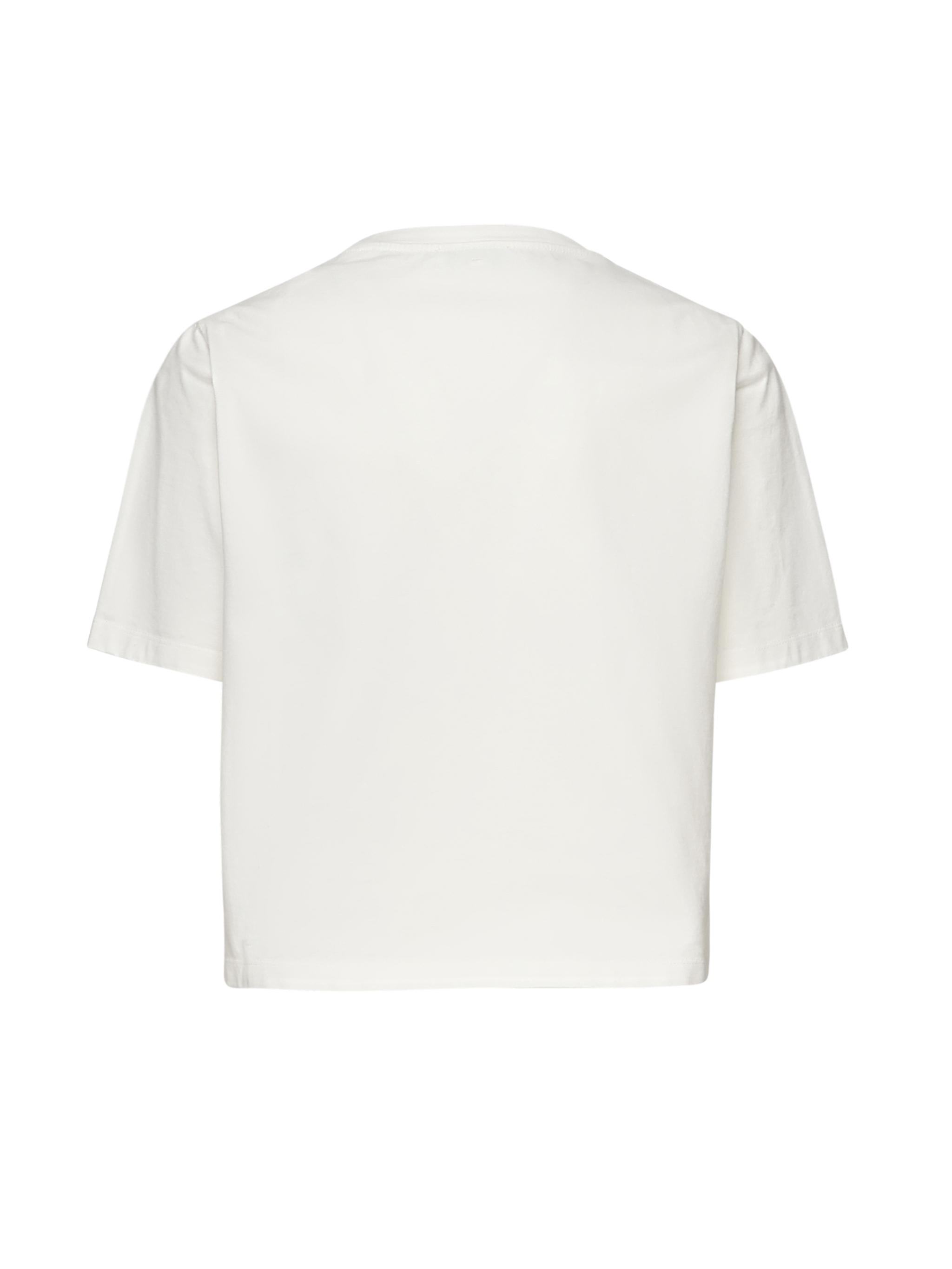 T-shirt cropped in jersey di cotone DS032 JF0352DXXXW000 DONDUP