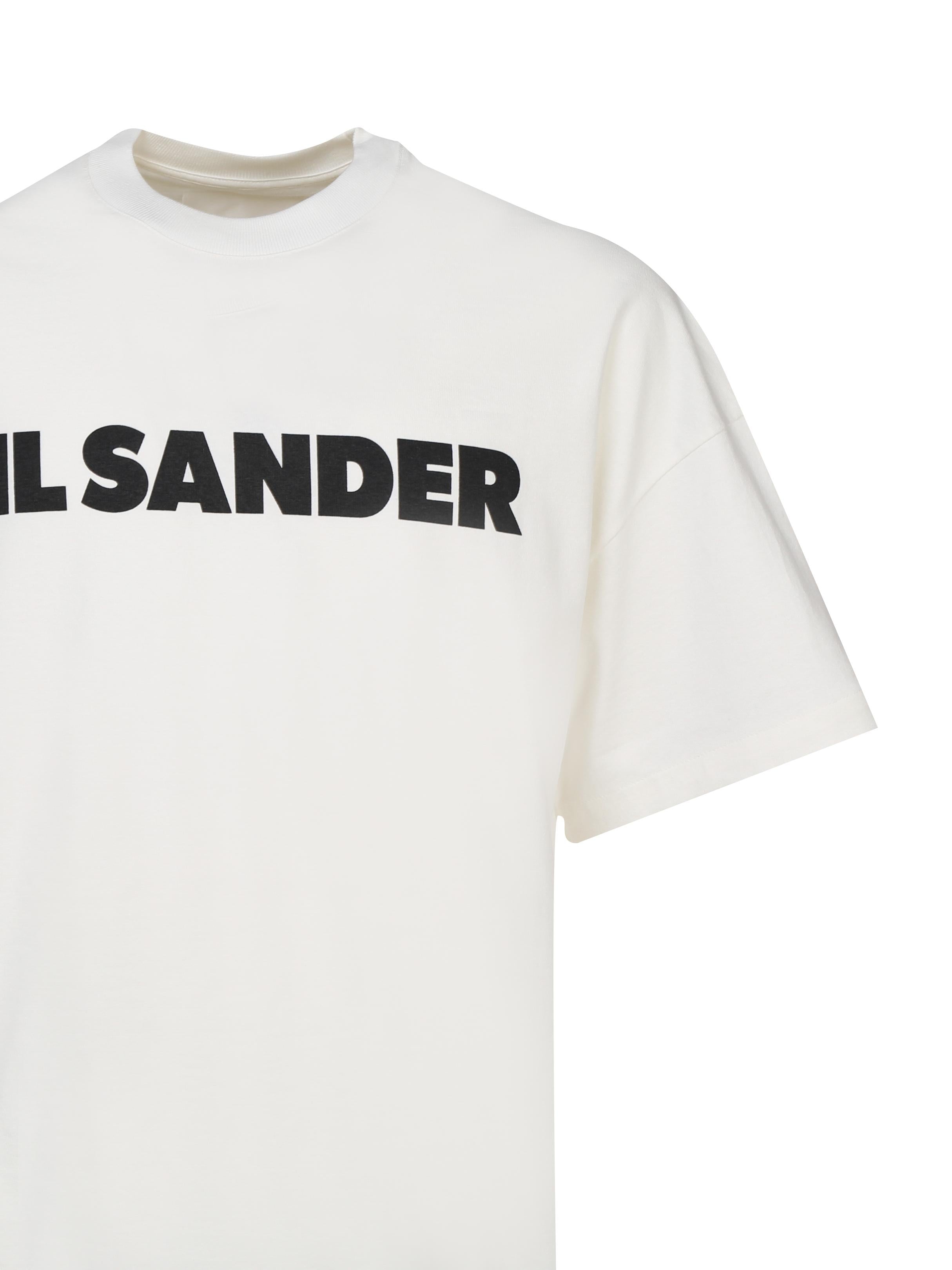 T-shirt in jersey di cotone con logo J21GC0001 J45148102 JIL SANDER
