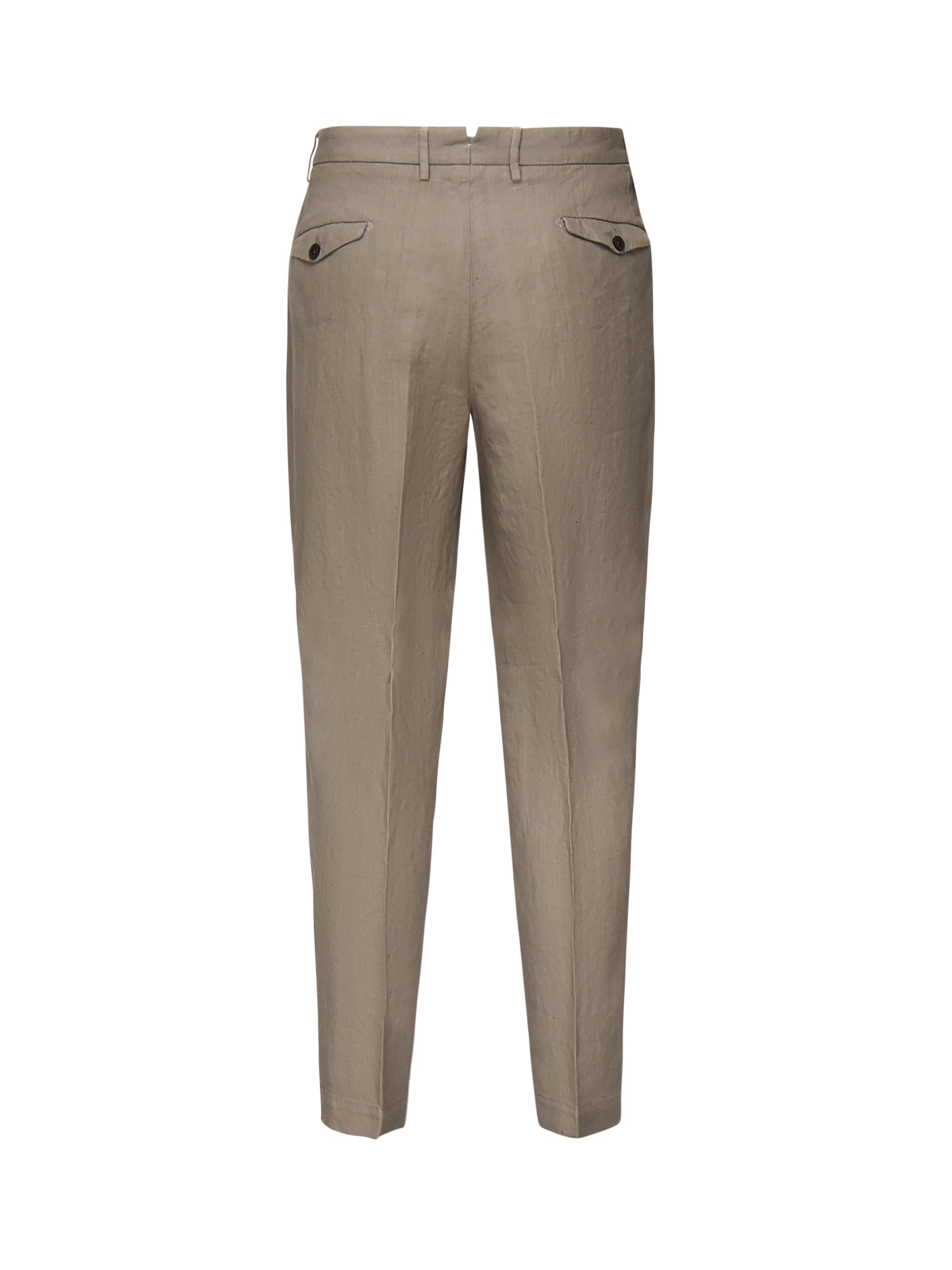Pantaloni pince in lino ARECHIEVO6 TCR343494 SANTANIELLO