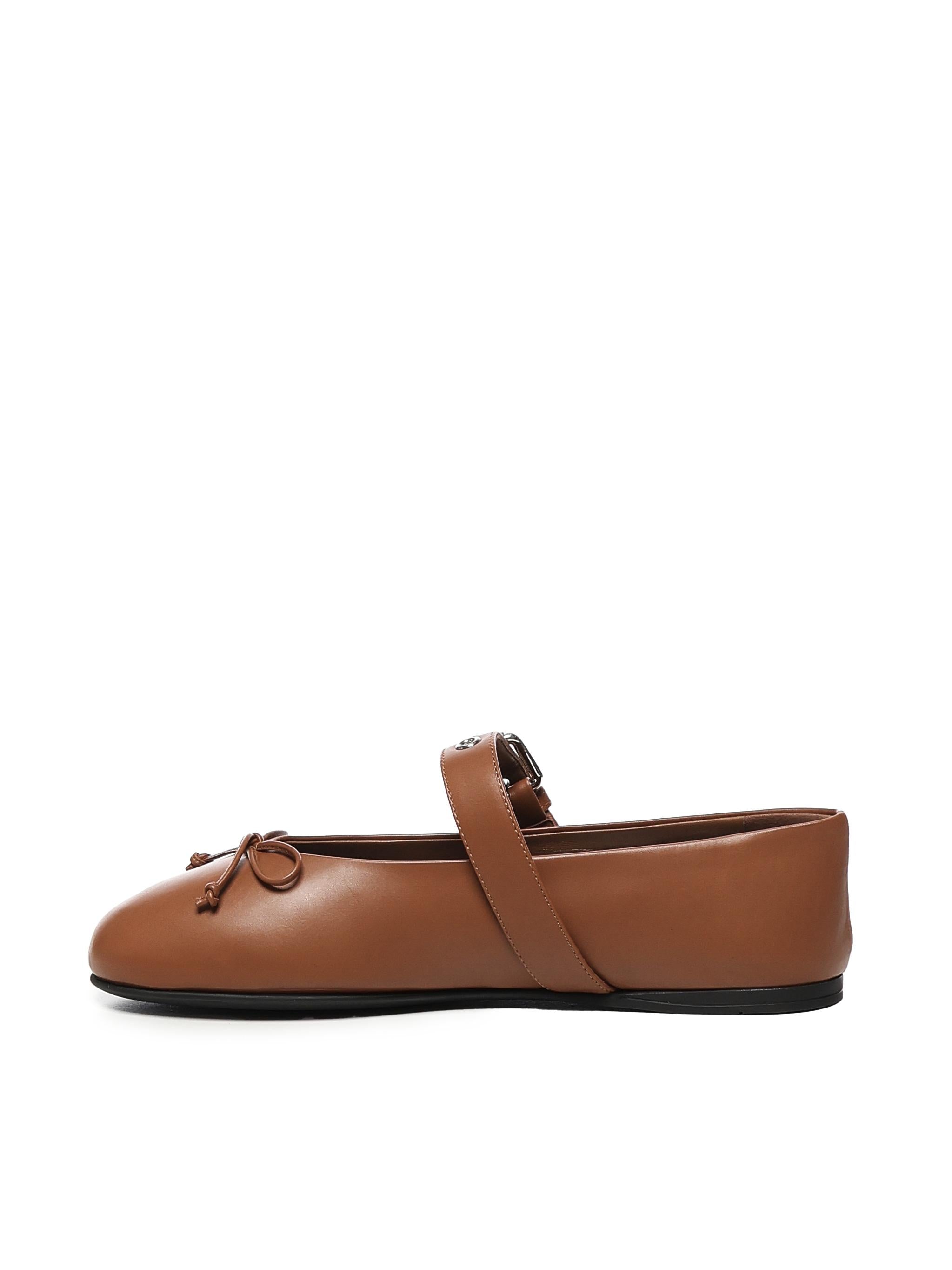 Ballerine in pelle 5F210E 70F0046 MIU MIU
