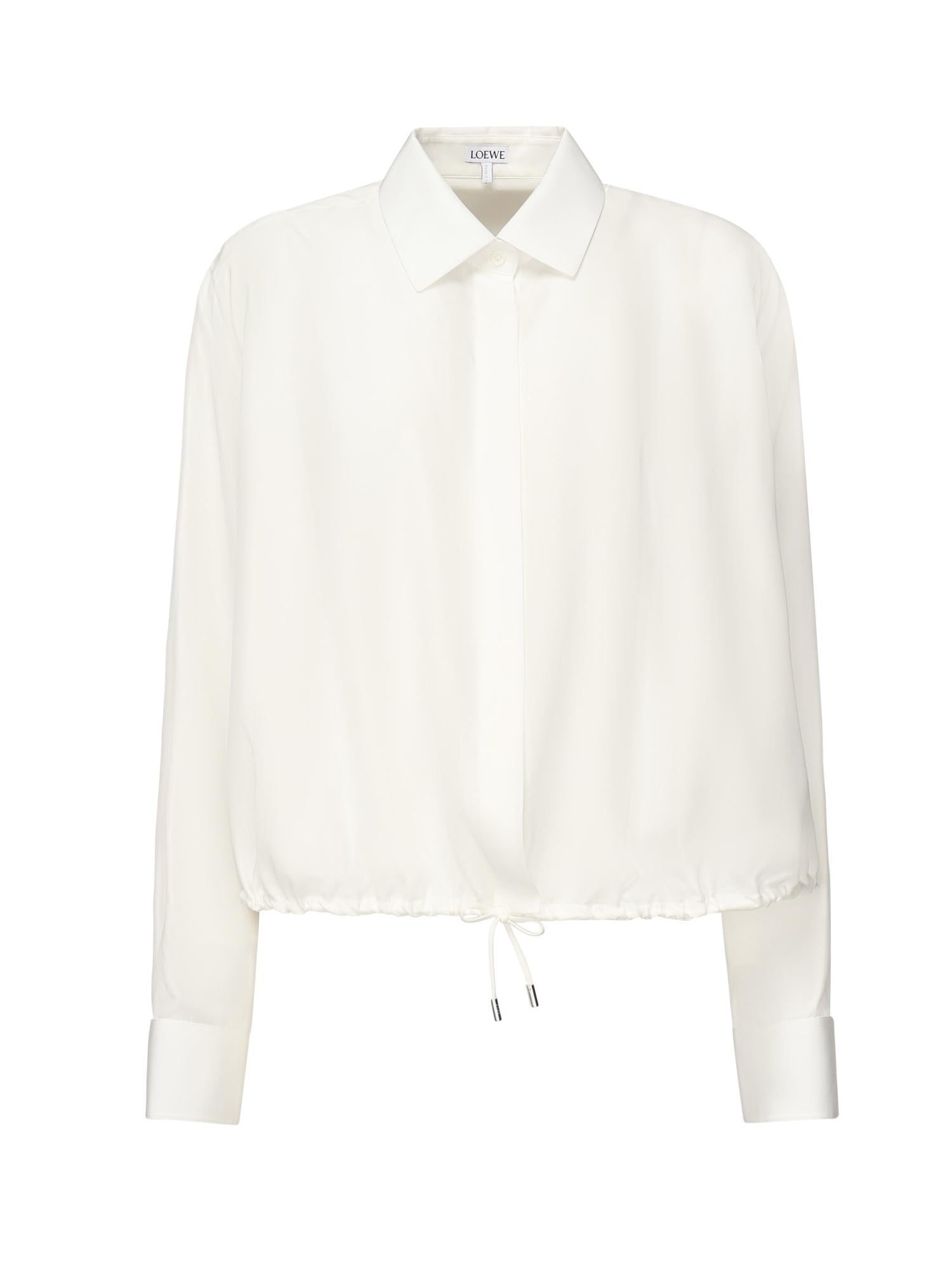 Camicia a palloncino in seta S359Y05XET 2100 LOEWE