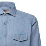 Camicia in denim di cotone 13050 2 BORRIELLO NAPOLI