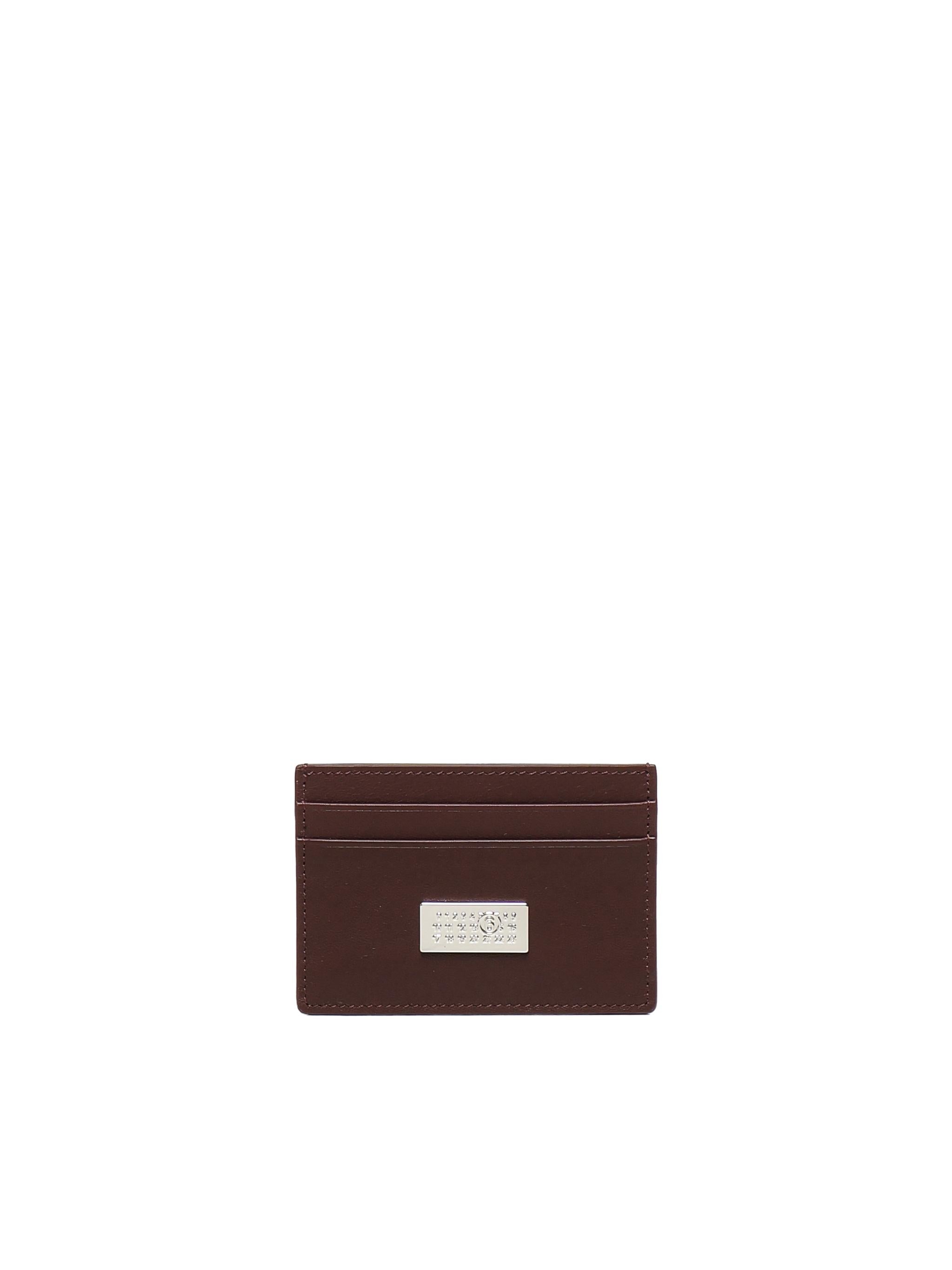 Portacarte in pelle<BR/> SA5UI0026 P8332T5016 MM6 Maison Margiela