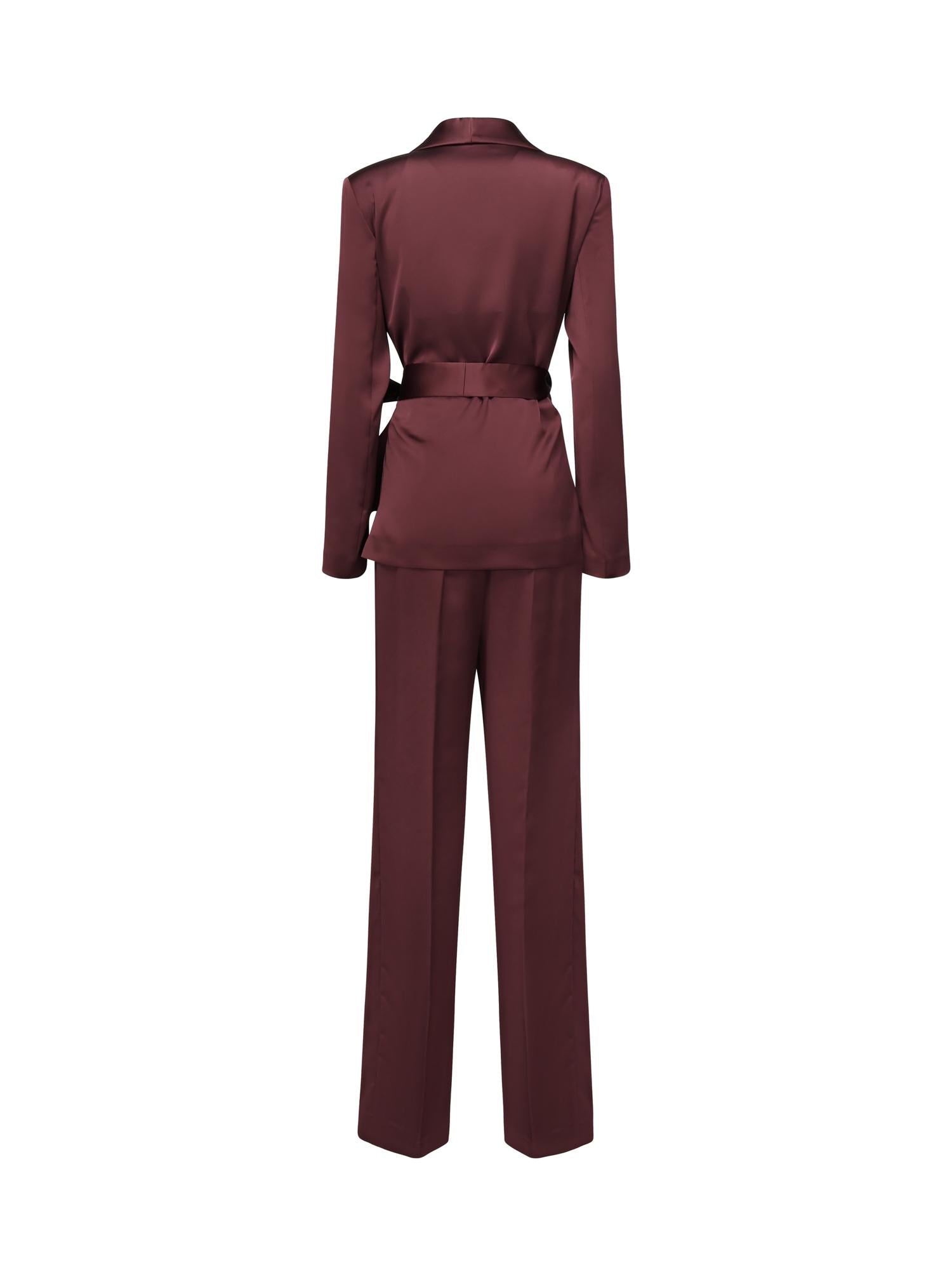 Tailleur Iris <BR/> TAILLEUR IRIS BORDEAUX THE ARCHIVIA