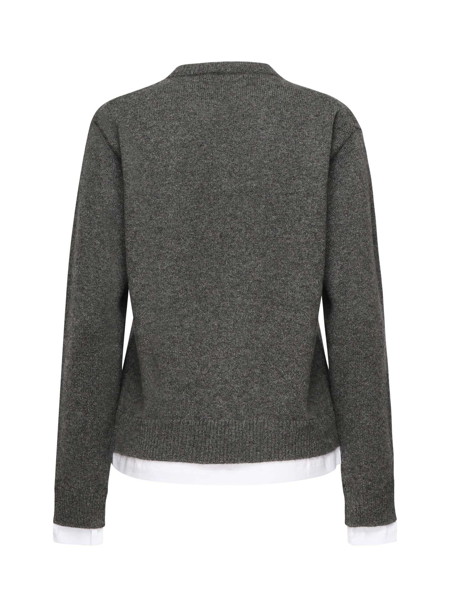Maglia in cashmere con logo MMLB61 174KF0480 MIU MIU