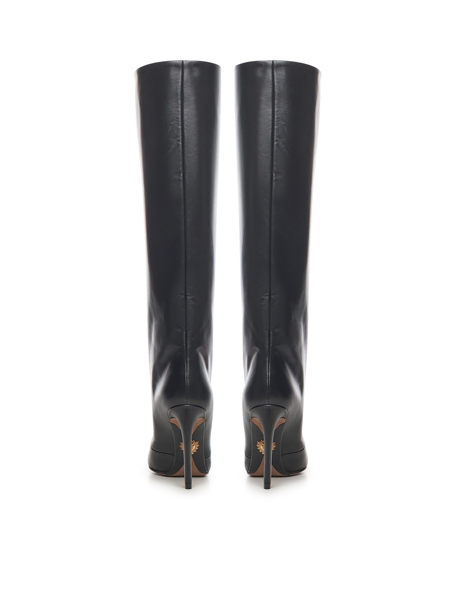 Stivale Devotion in pelle CU1223 AO83180999 DOLCE & GABBANA