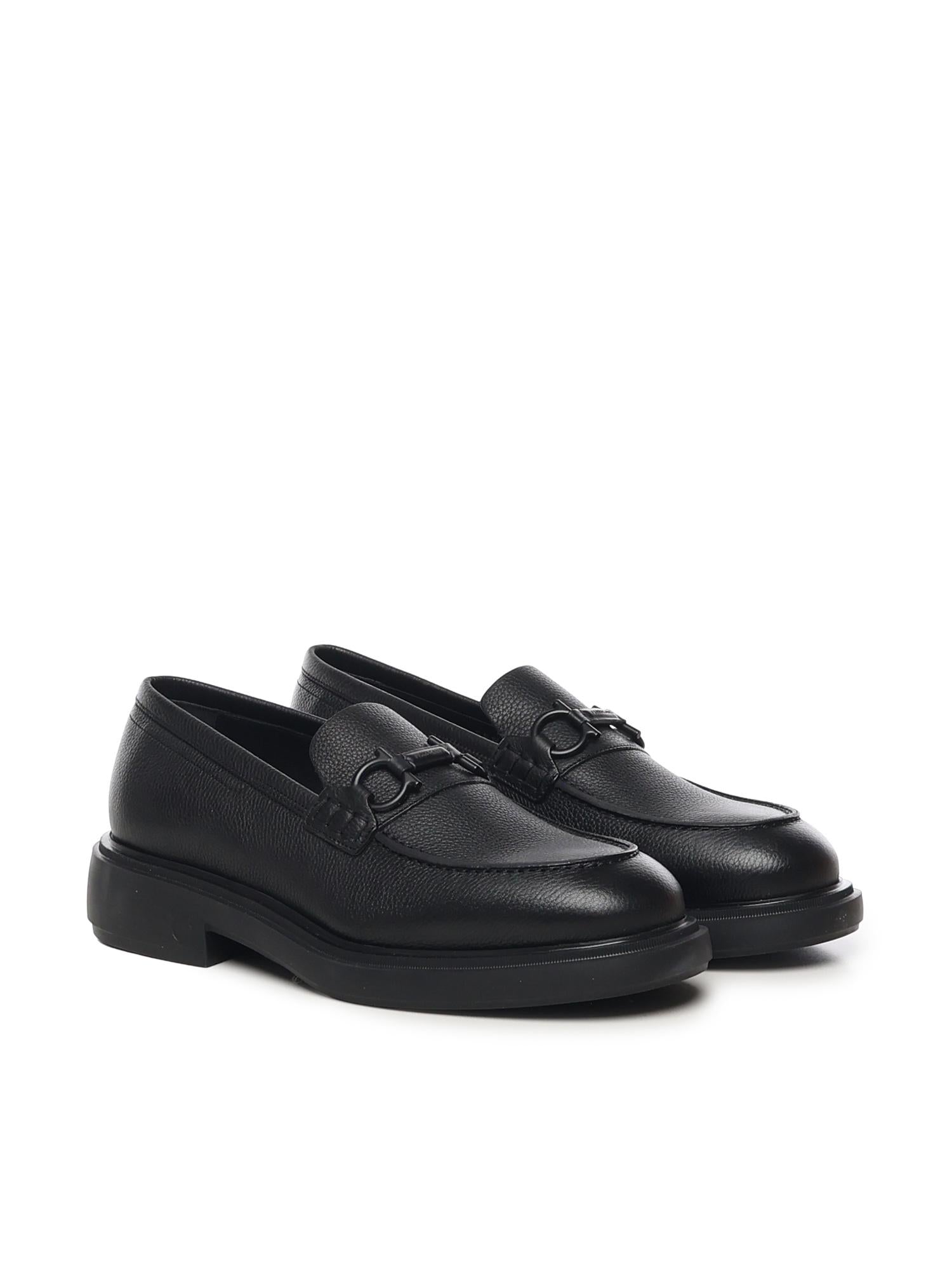 Mocassino con ornamento Gancini 029944 784396001 FERRAGAMO