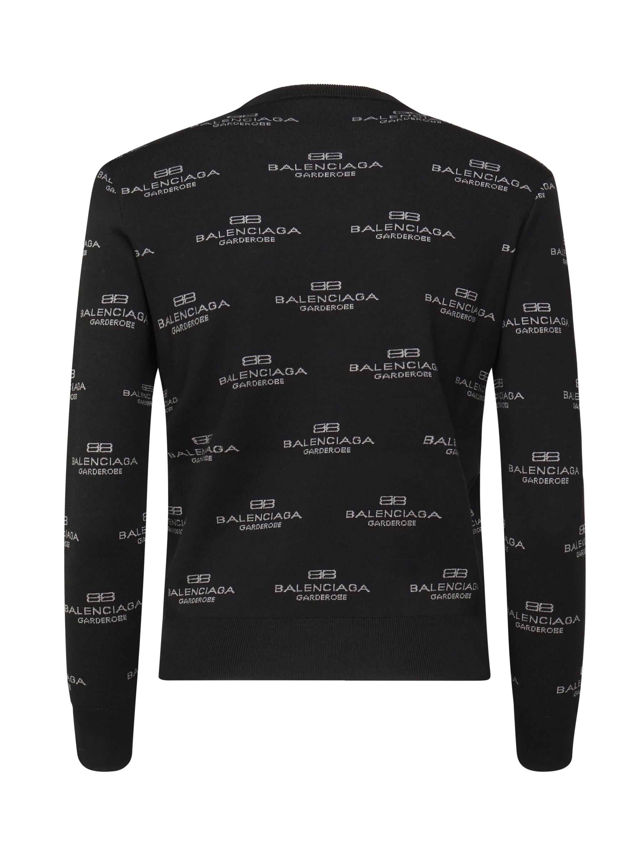 Maglione con logo all-over 812576 T17241269 BALENCIAGA