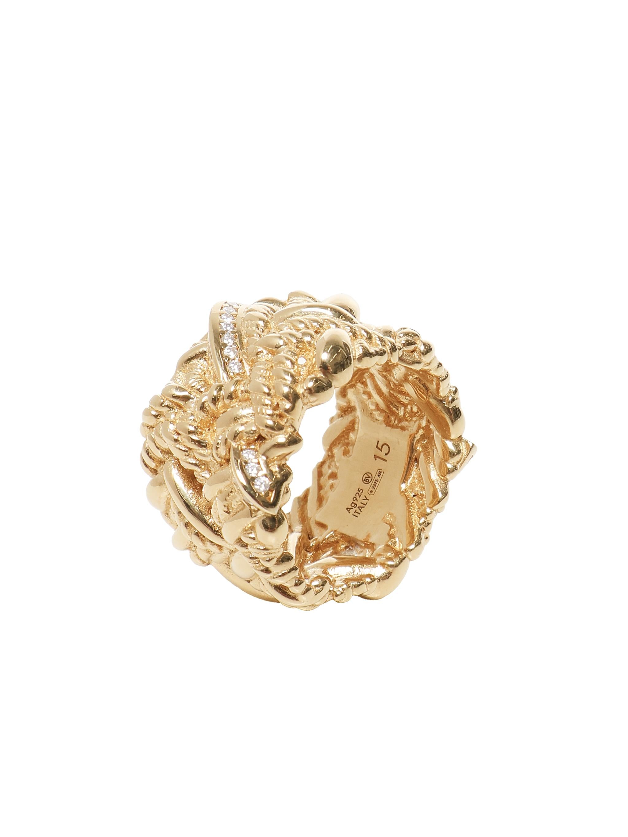 Anello Intreccio<BR/> 838184 VBOB69000 BOTTEGA VENETA