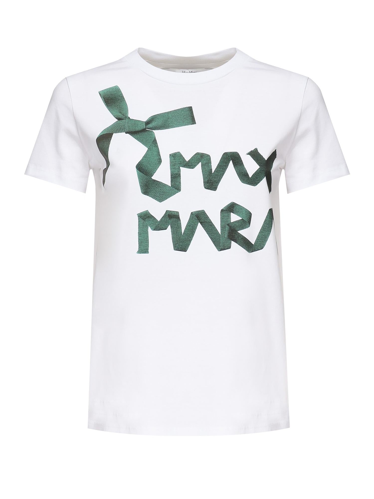 T-shirt Calcio con logo 2521946061600 010 MAX MARA