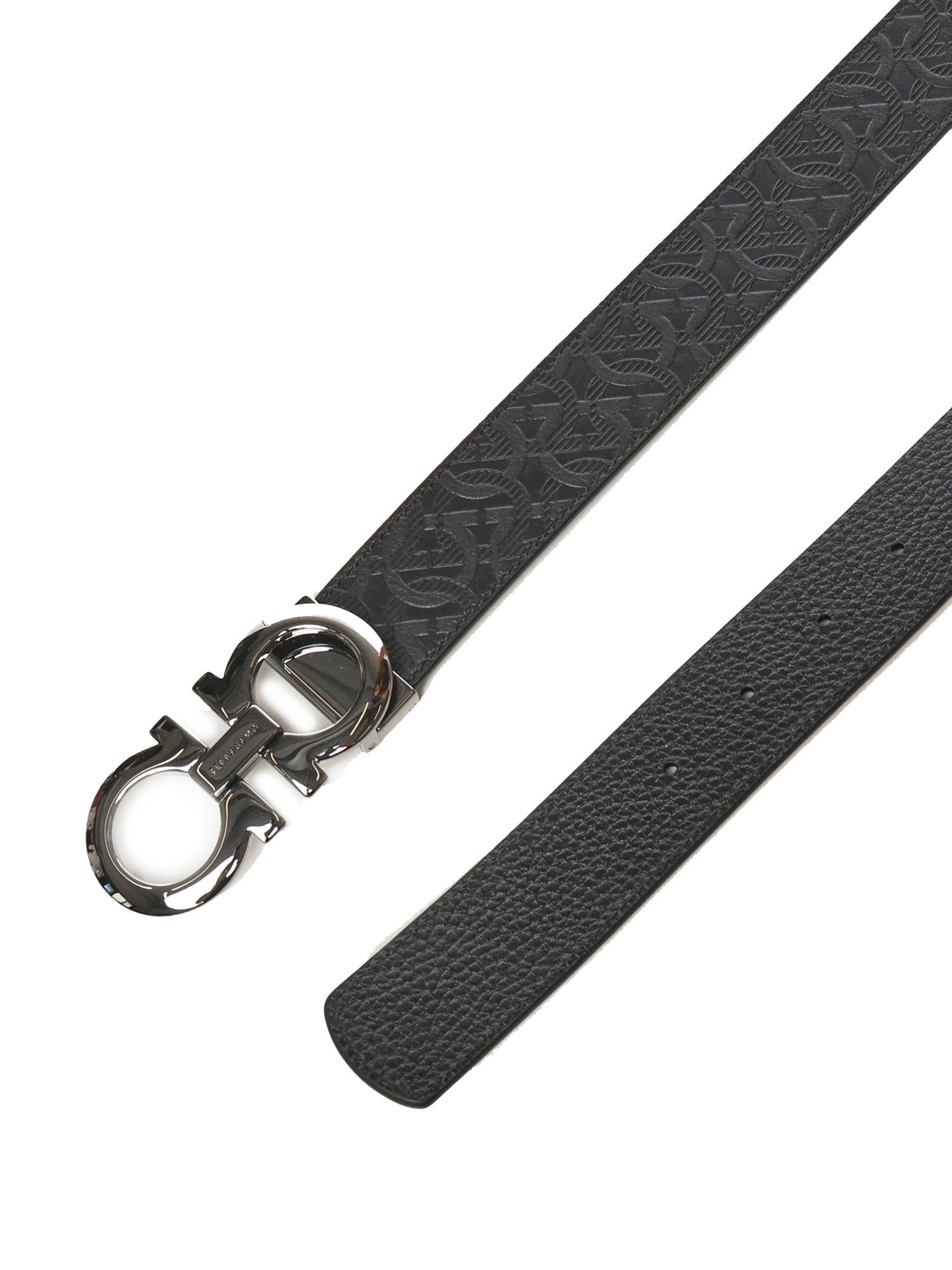 Cintura Gancini in pelle 675542 756372158 FERRAGAMO