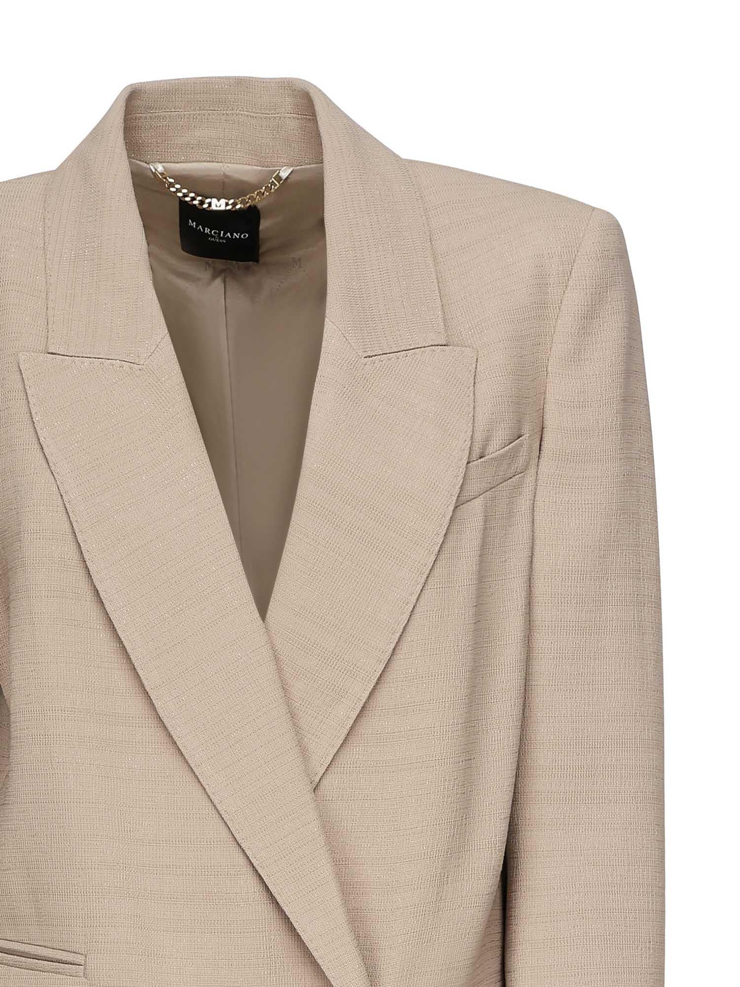 Blazer doppiopetto in viscosa 5YGN15 7341AG1BQ MARCIANO BY GUESS