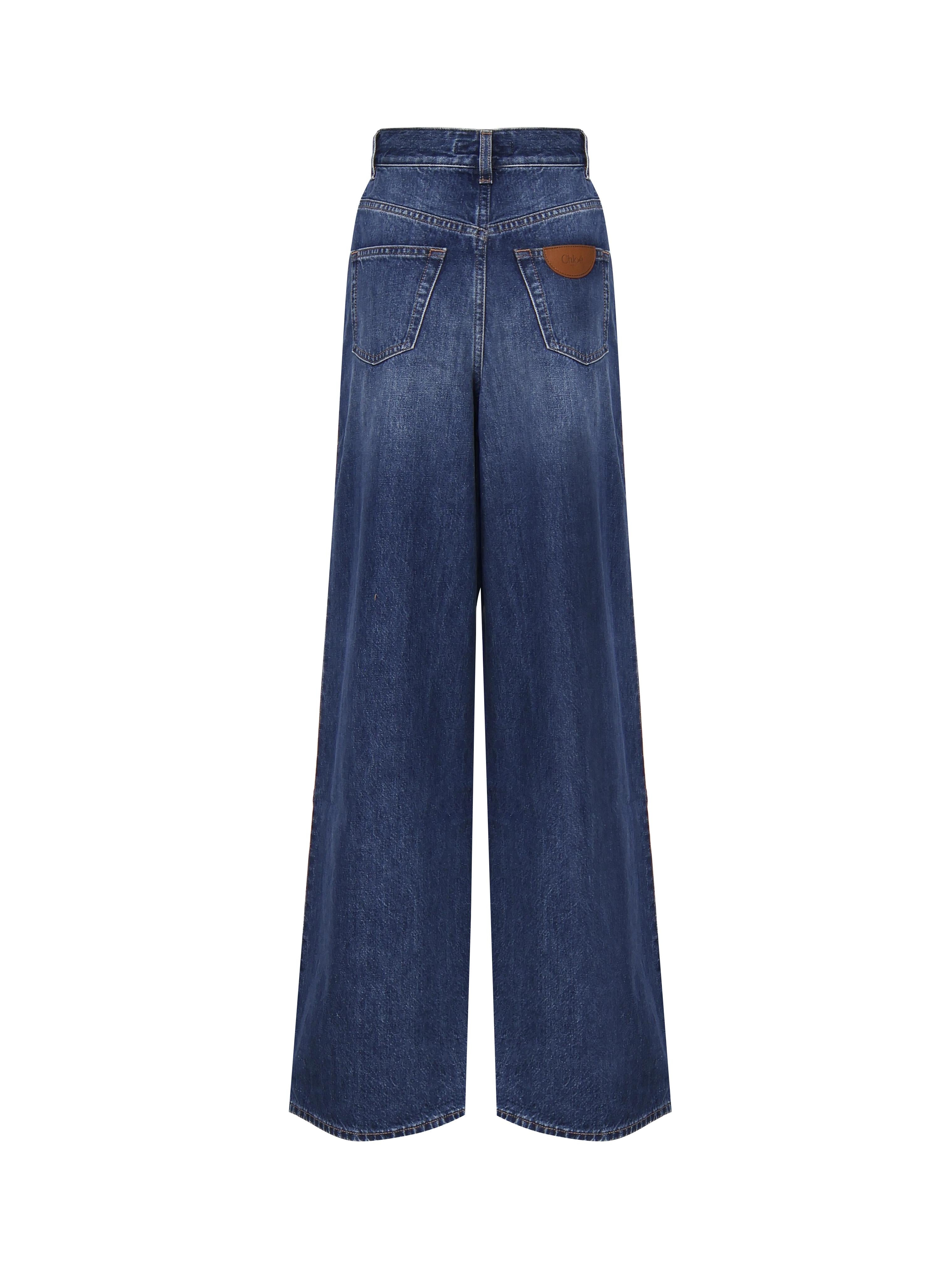 Jeans a gamba ampia in denim CHC24ADP02150 402 CHLOÉ