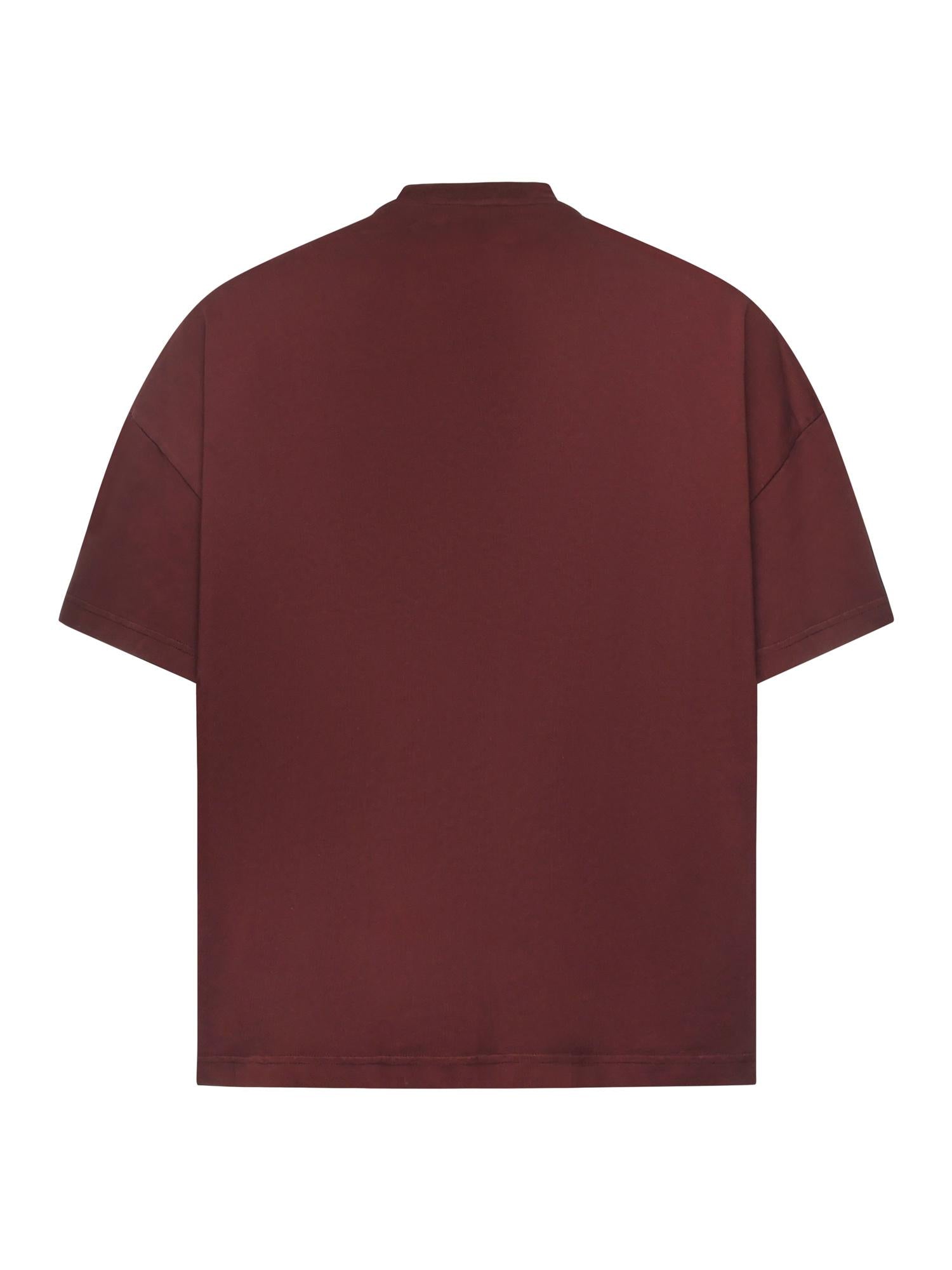 T-shirt in cotone con logo TS001001 RED BONSAI