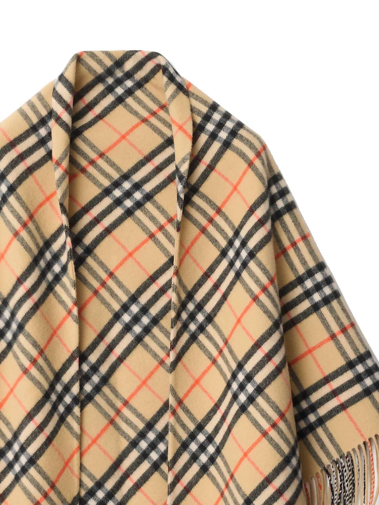 Mantella in lana e cashmere Check 8113128 A2021 BURBERRY