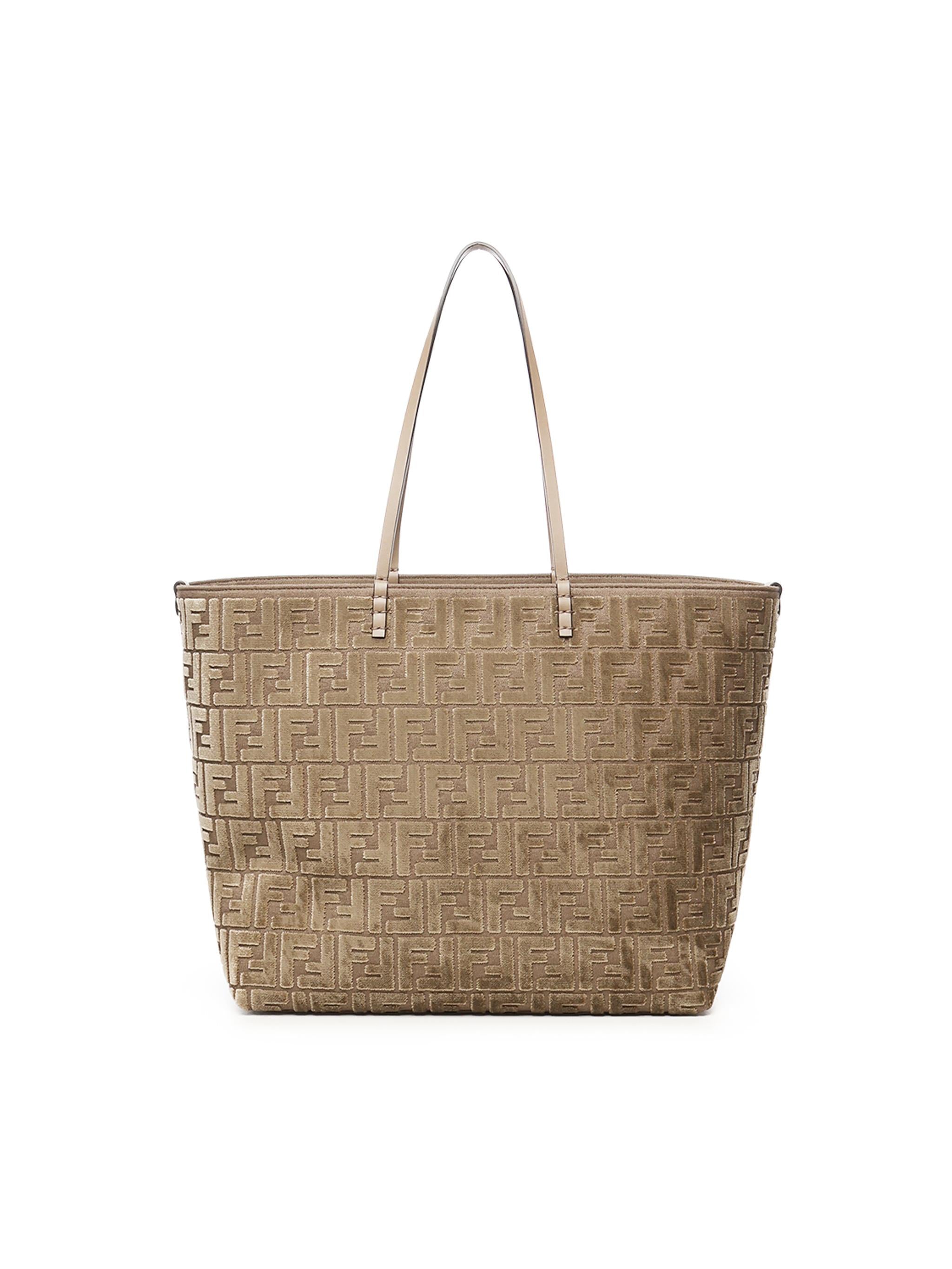 Tote bag velluto FF jacquard 8BH425 AT14F1QDO FENDI