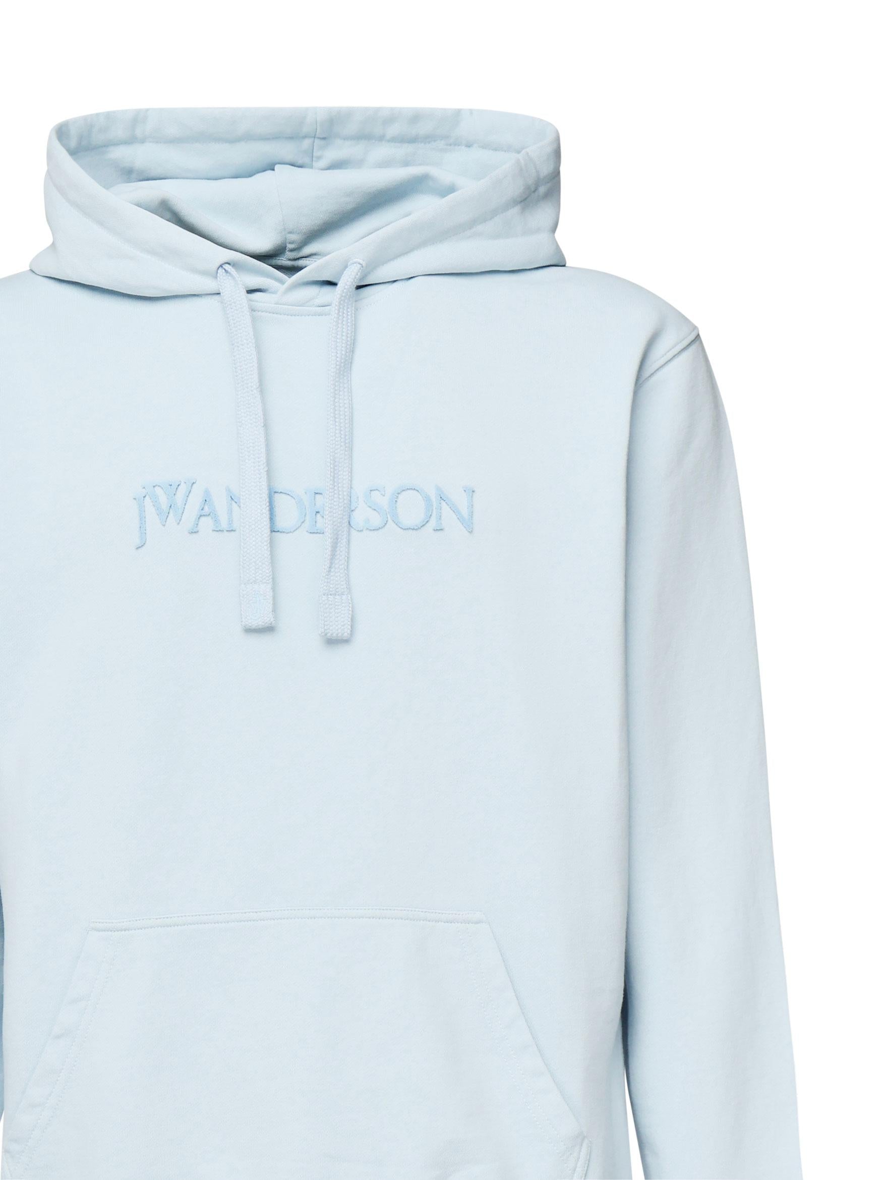 Felpa con cappuccio e logo ricamato JW0214 PG1632806 JW ANDERSON
