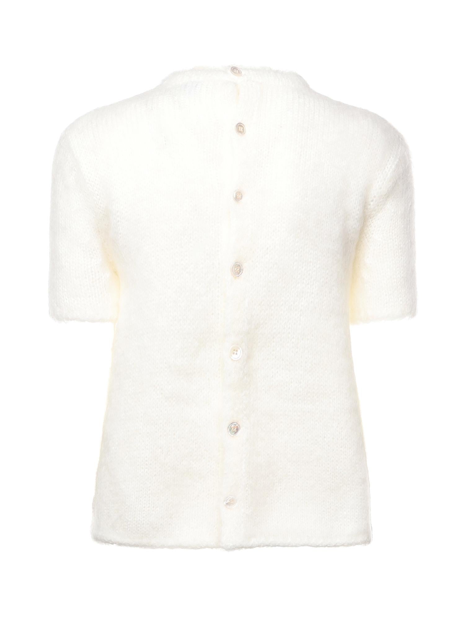 Maglia a maniche corte in misto mohair S540Y55K48 2100 LOEWE