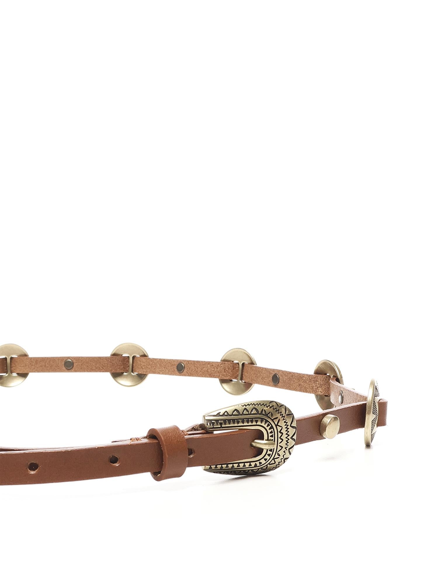 Cintura sottile in pelle 104038 A23SL17W PINKO