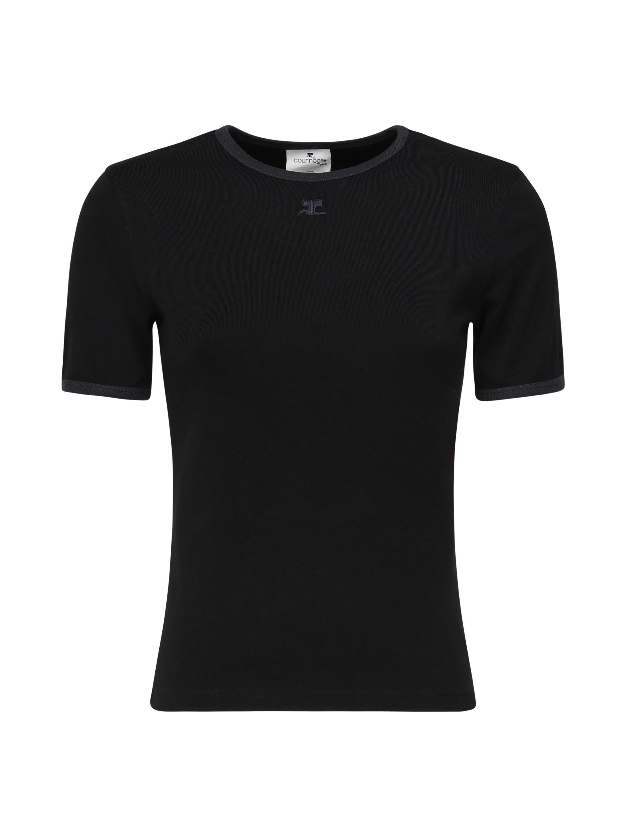 T-shirt con logo 125JTS017JS0203 B175 COURREGES
