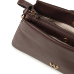 Borsa a tracolla Mini One, Two, Three Bag in pelle<BR/> 105883 A0QOLA7Q PINKO