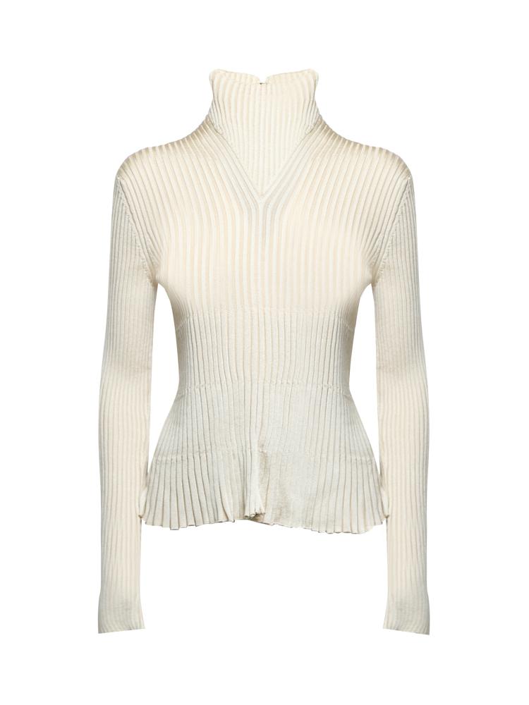 Maglia Plissé In Viscosa Leggera 715441 V2CX07112 BOTTEGA VENETA