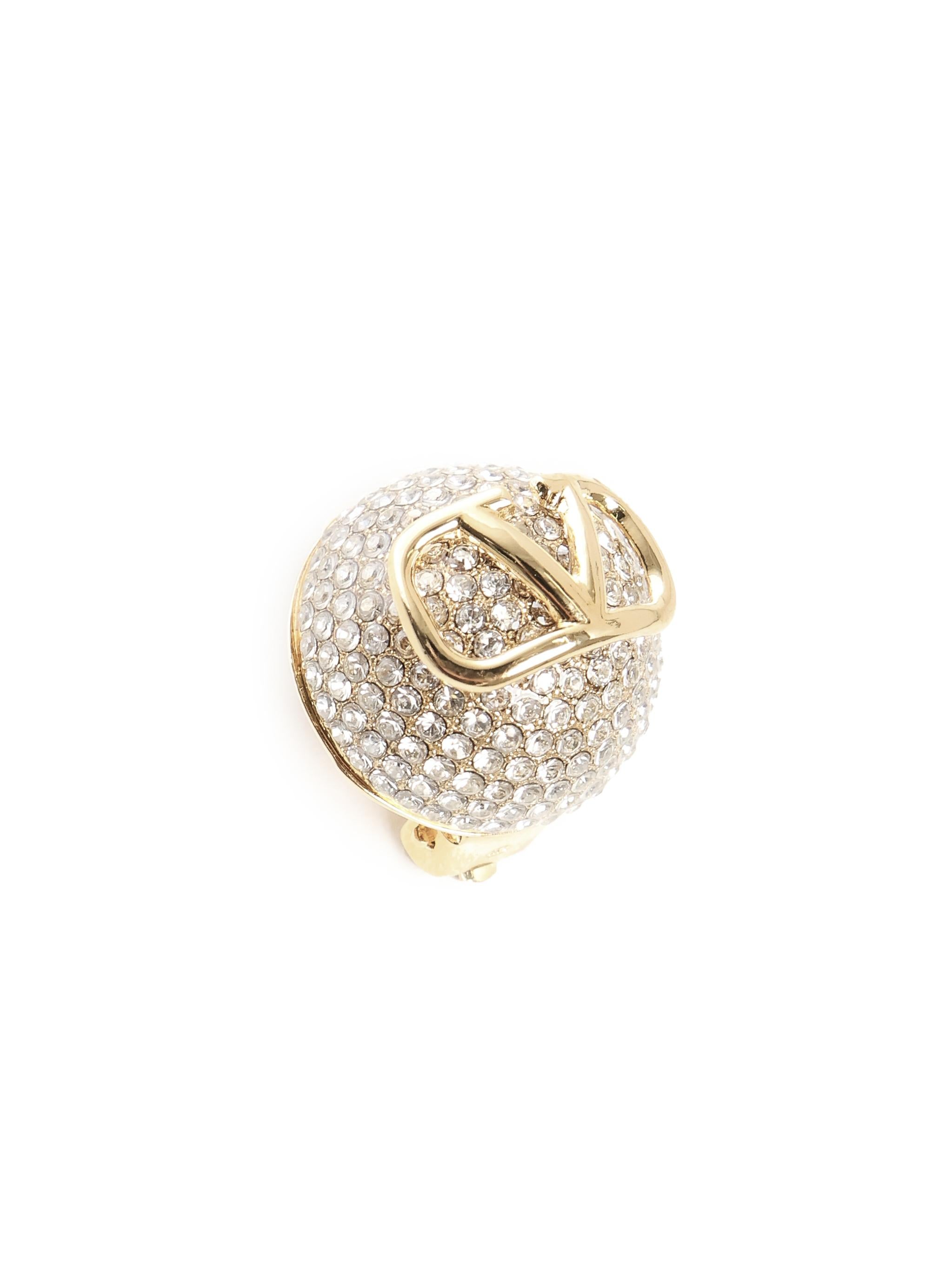 Orecchini Vlogo con cristalli 5W0J0W65 YCMMH5 VALENTINO GARAVANI
