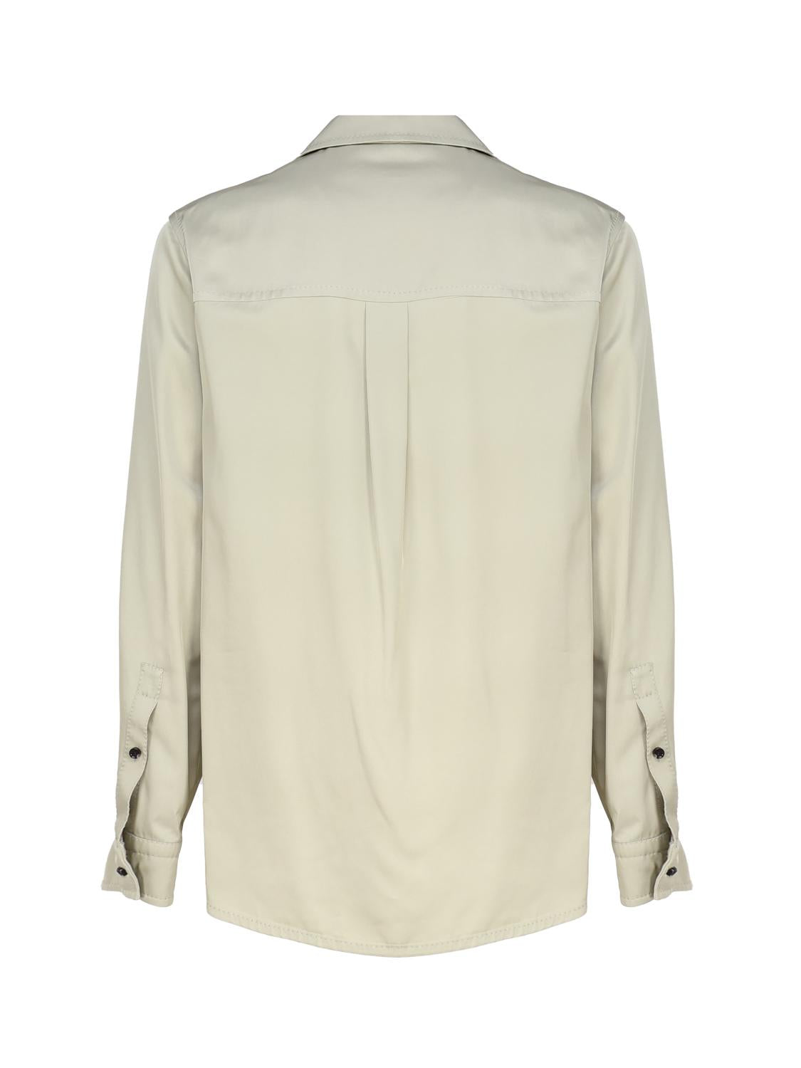 Camicia in twill di viscosa 762714 V35E01575 BOTTEGA VENETA