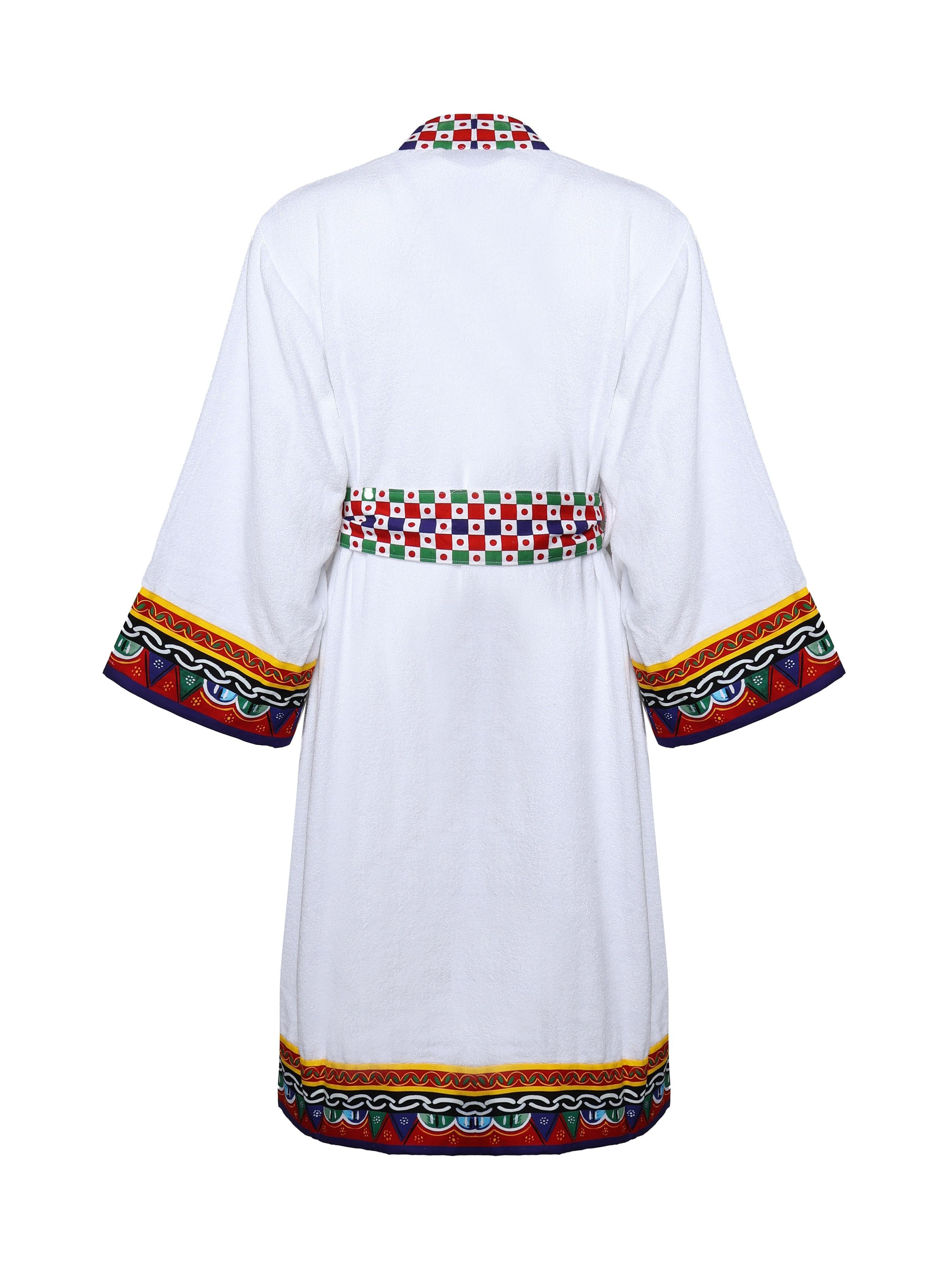 Accappatoio in cotone Carretto TCF010 TCAGNUC123 DOLCE & GABBANA HOME