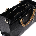 Borsa Perla con manici in bambù 73BS64202C PERLANERO V° 73