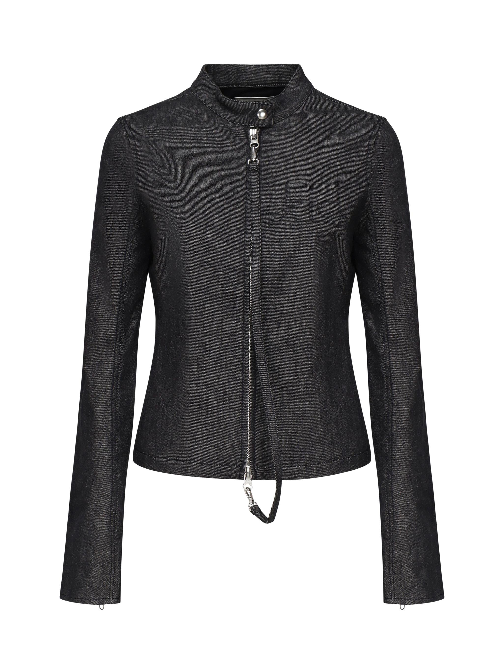 Giacca City in denim 225DBL285DE0035 9011 COURREGES