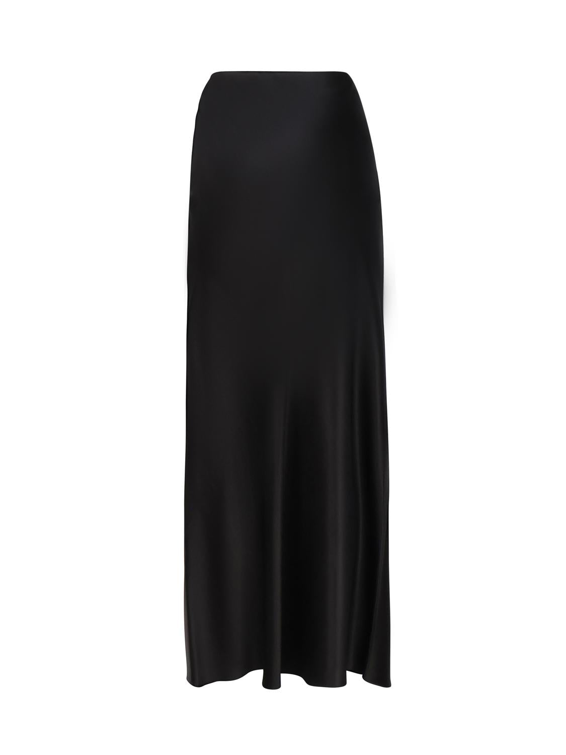 Gonna lunga in satin<BR/> 783896 Y001W1000 SAINT LAURENT