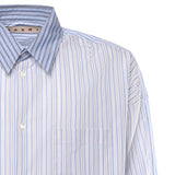 Camicia in cotone biologico con mix di righe CUMU0061SQ UTC529STB50 MARNI
