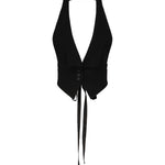 Gilet con schiena scoperta <BR/> 105109 A2JLZ99 PINKO