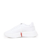 Sneakers Nemesis in nappa con lacci cerati NEMESIS2 NAPPAWHITE GIULIANO GALIANO