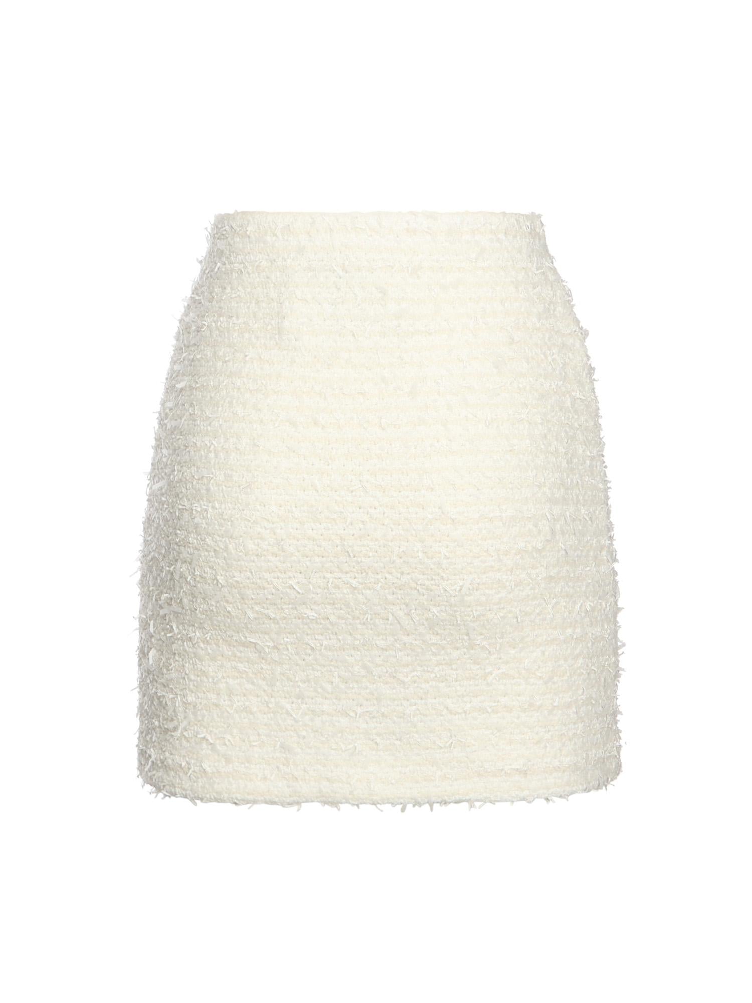 Minigonna in maglia bouclé<BR/> AW25028SK C SELF-PORTRAIT