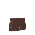 Borsa a tracolla Mini One, Two, Three Bag in pelle<BR/> 105883 A0QOLA7Q PINKO