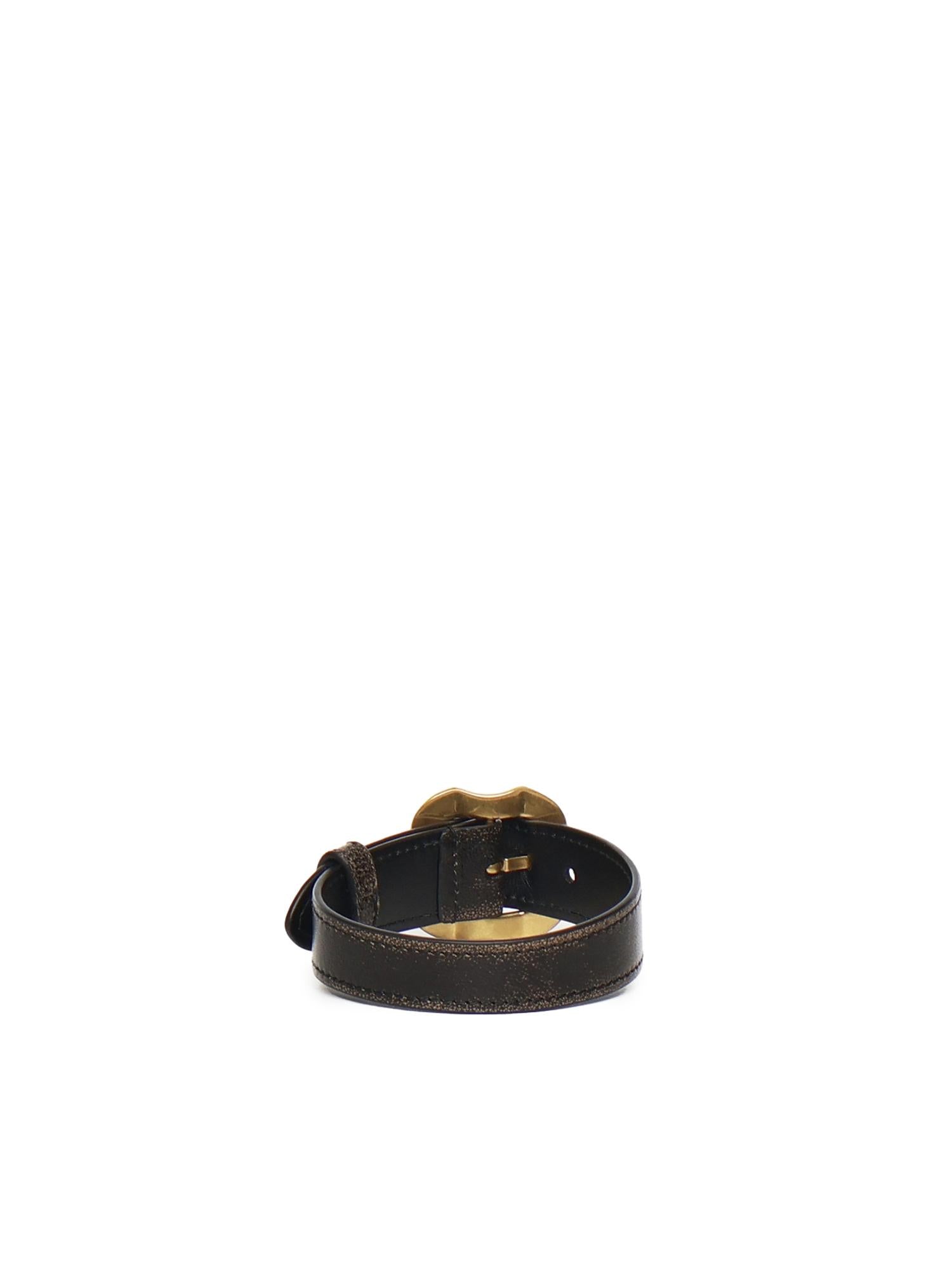 Bracciale in pelle con fibbia 5IB686 AF6PF0EFU MIU MIU