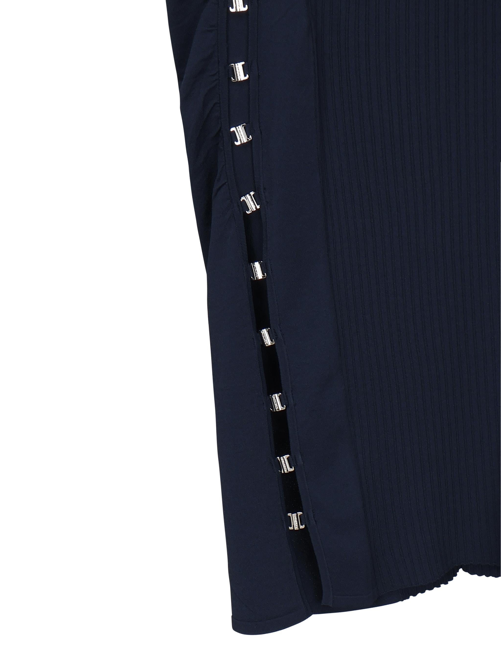 Gonna lunga in maglia con gancetti 104726 A2F0G82 PINKO