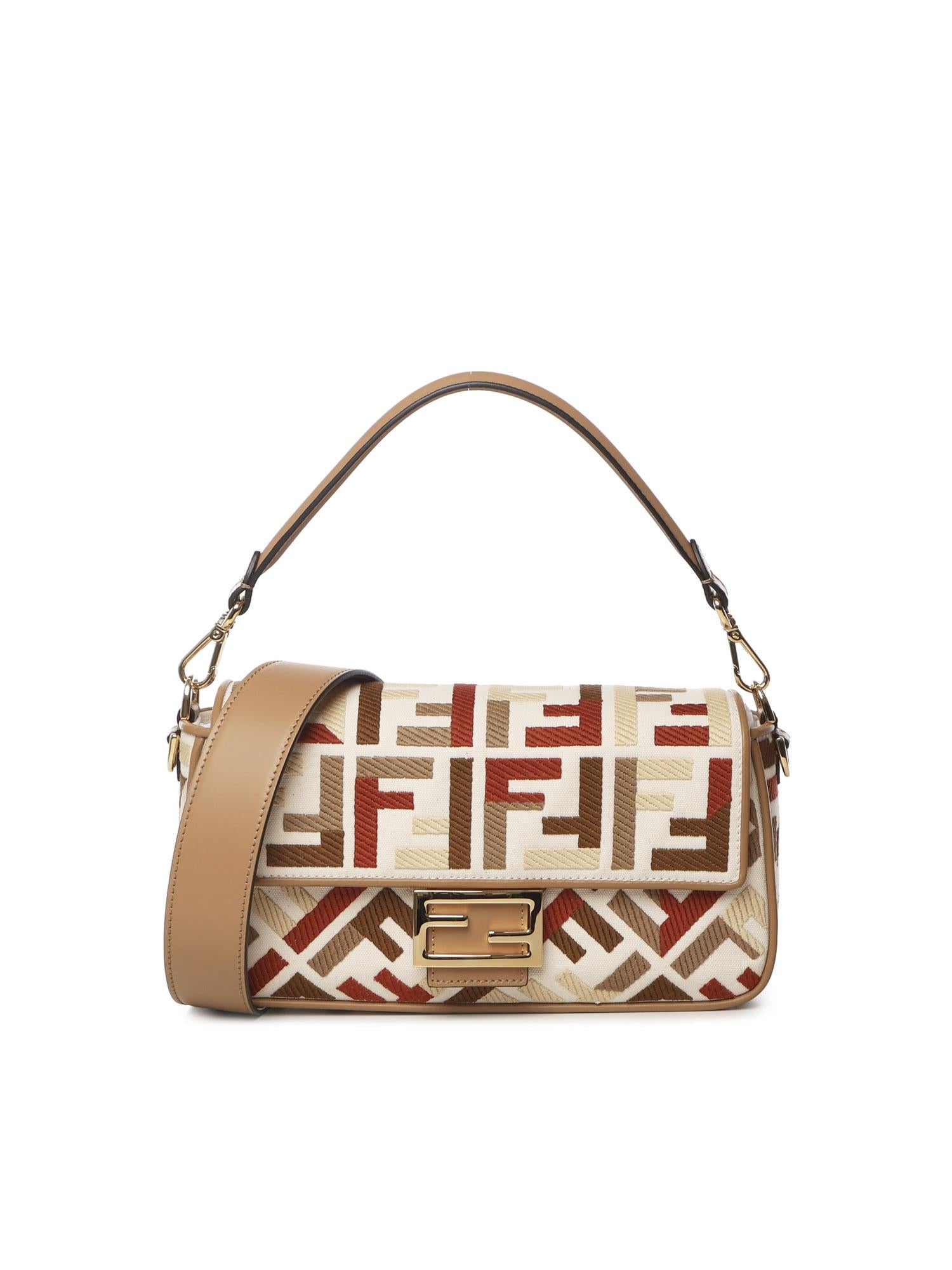 Borsa Baguette in canvas FF Jacquard 8BR600 AYDFF1TVK FENDI