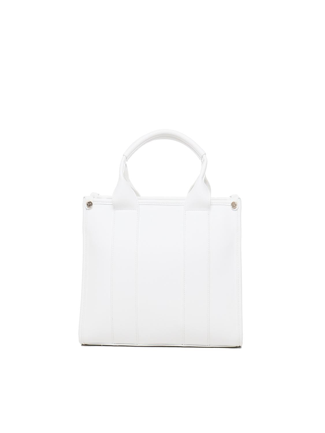 Borsa tote con ricamo 73BS7HD02 ECHO 73 BIANCO V° 73