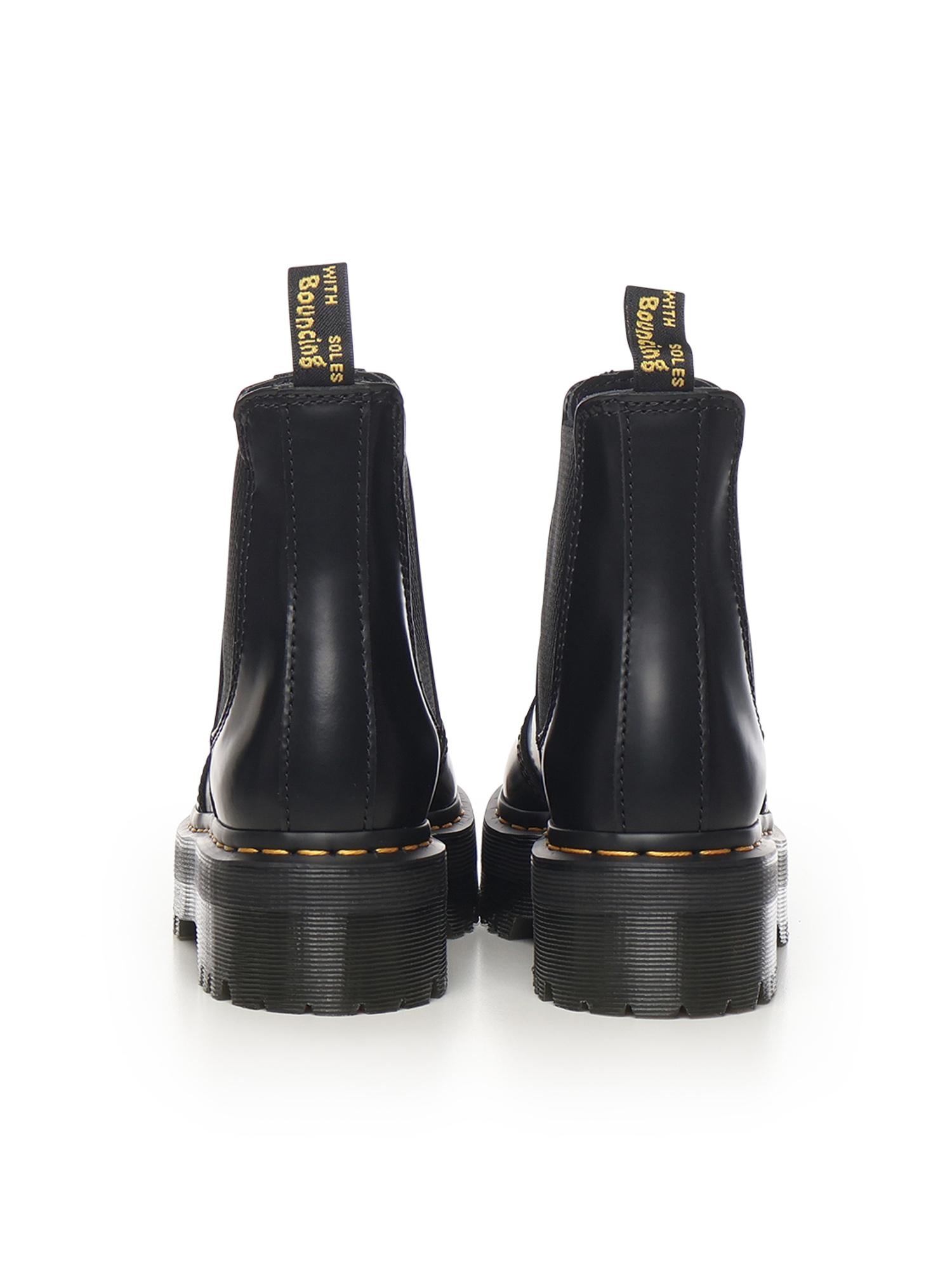 Stivaletti Chelsea Platform Quad 2976 in pelle 24687001 DR. MARTENS