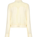 Camicetta leggera linea bomber in georgette 104787 A21FD22 PINKO