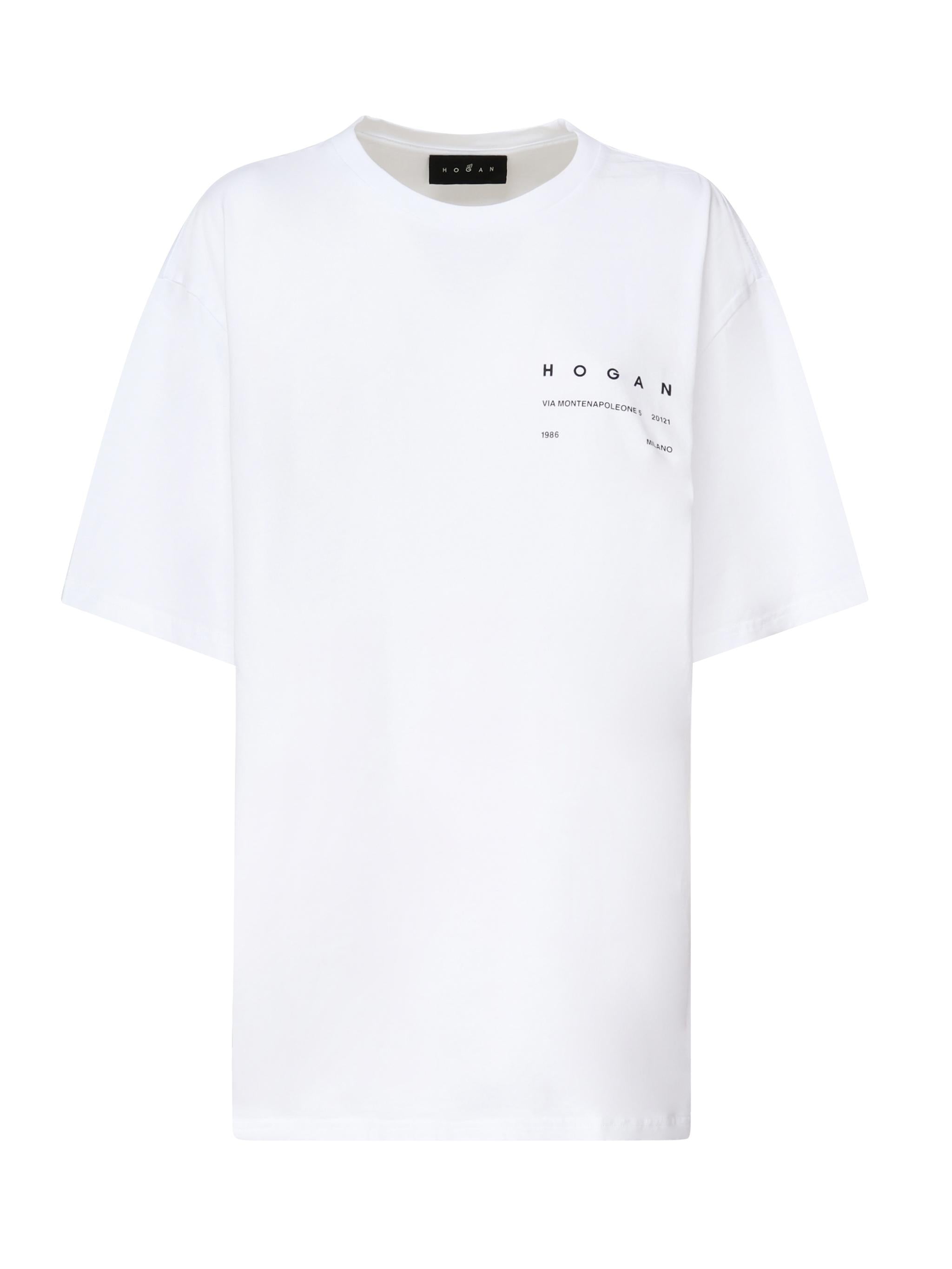 T-shirt con logo KQUB3492020WNR B001 HOGAN