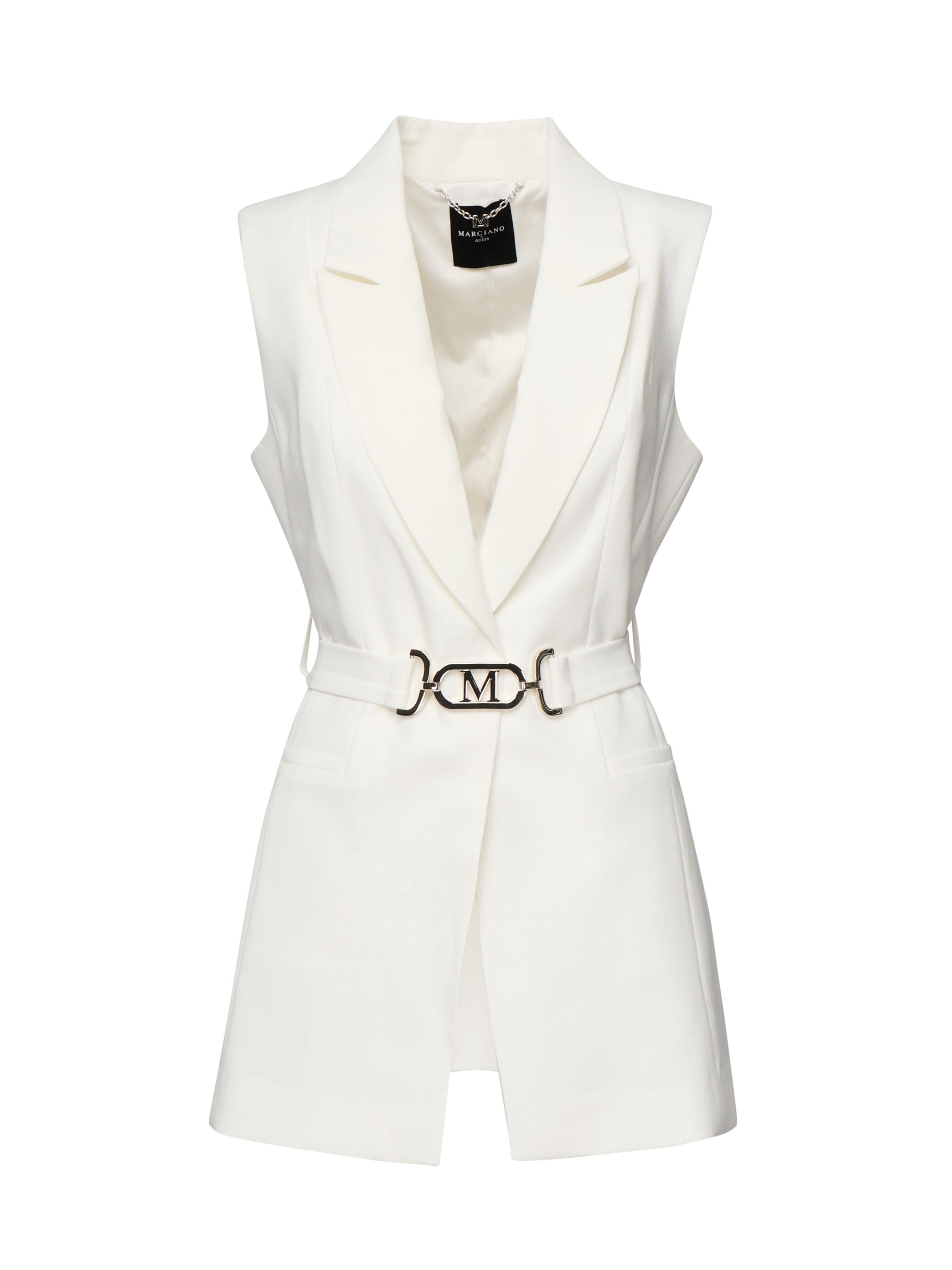 Gilet Becky con cintura 5RGN03 7115AMCDM MARCIANO BY GUESS