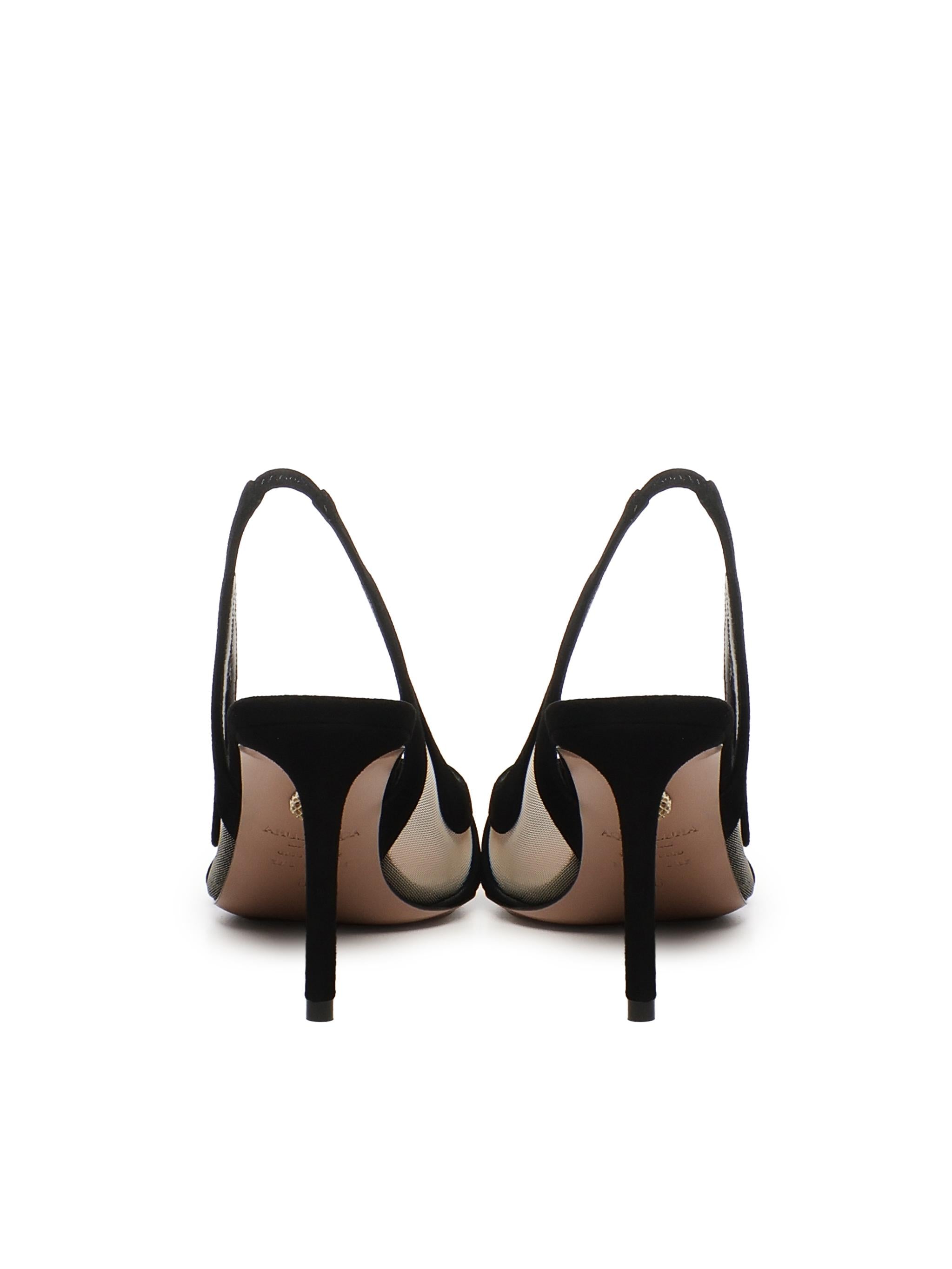 Slingback Lune in suede LNEMIDL0 SFE000 AQUAZZURA