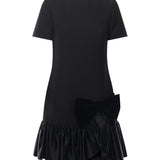 Abito corto in crepe couture 7B0VAGF8 1CF0NO VALENTINO GARAVANI