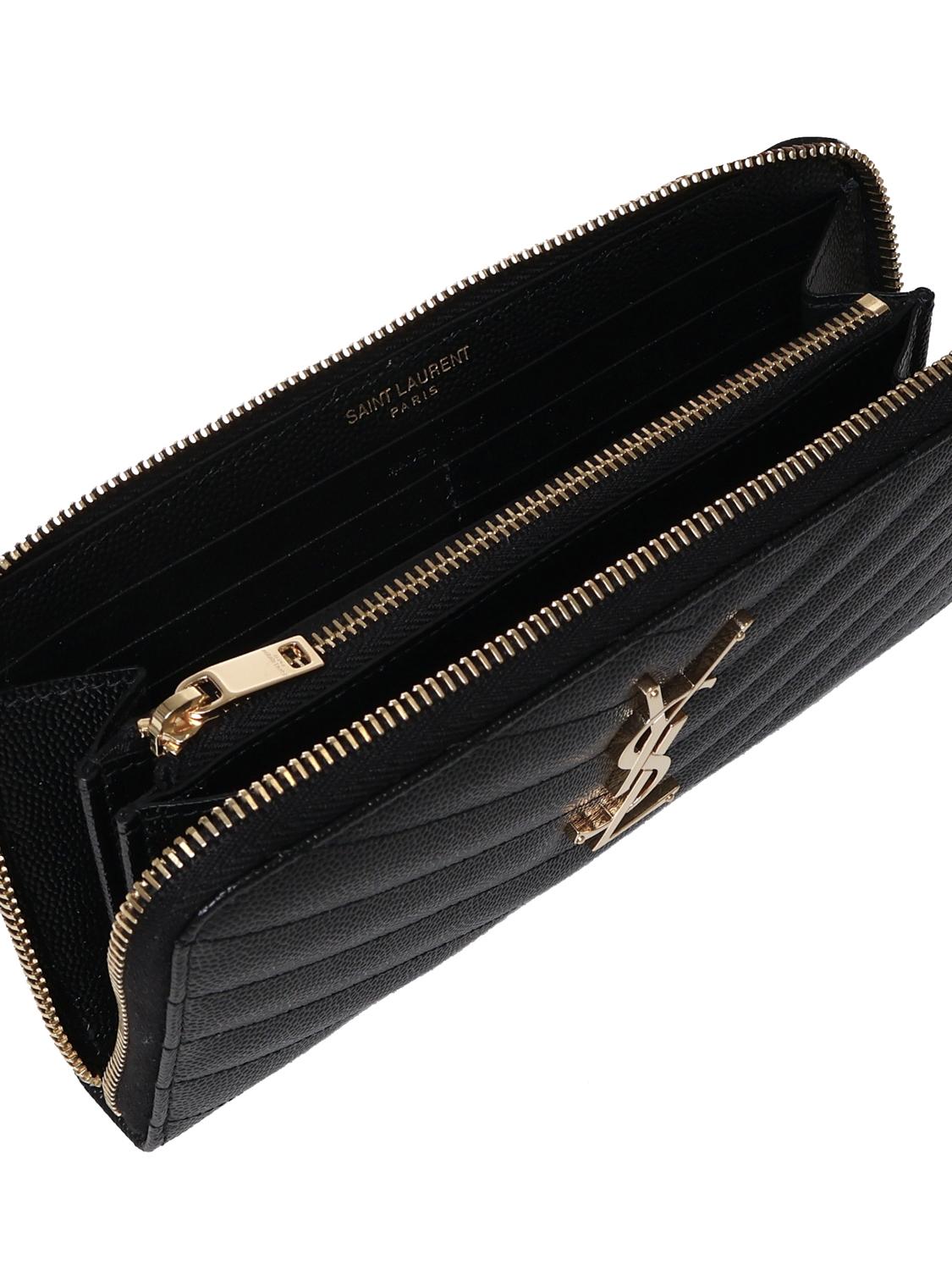 Portafogli Cassandre matelassé<BR/> 358094 BOW011000 SAINT LAURENT