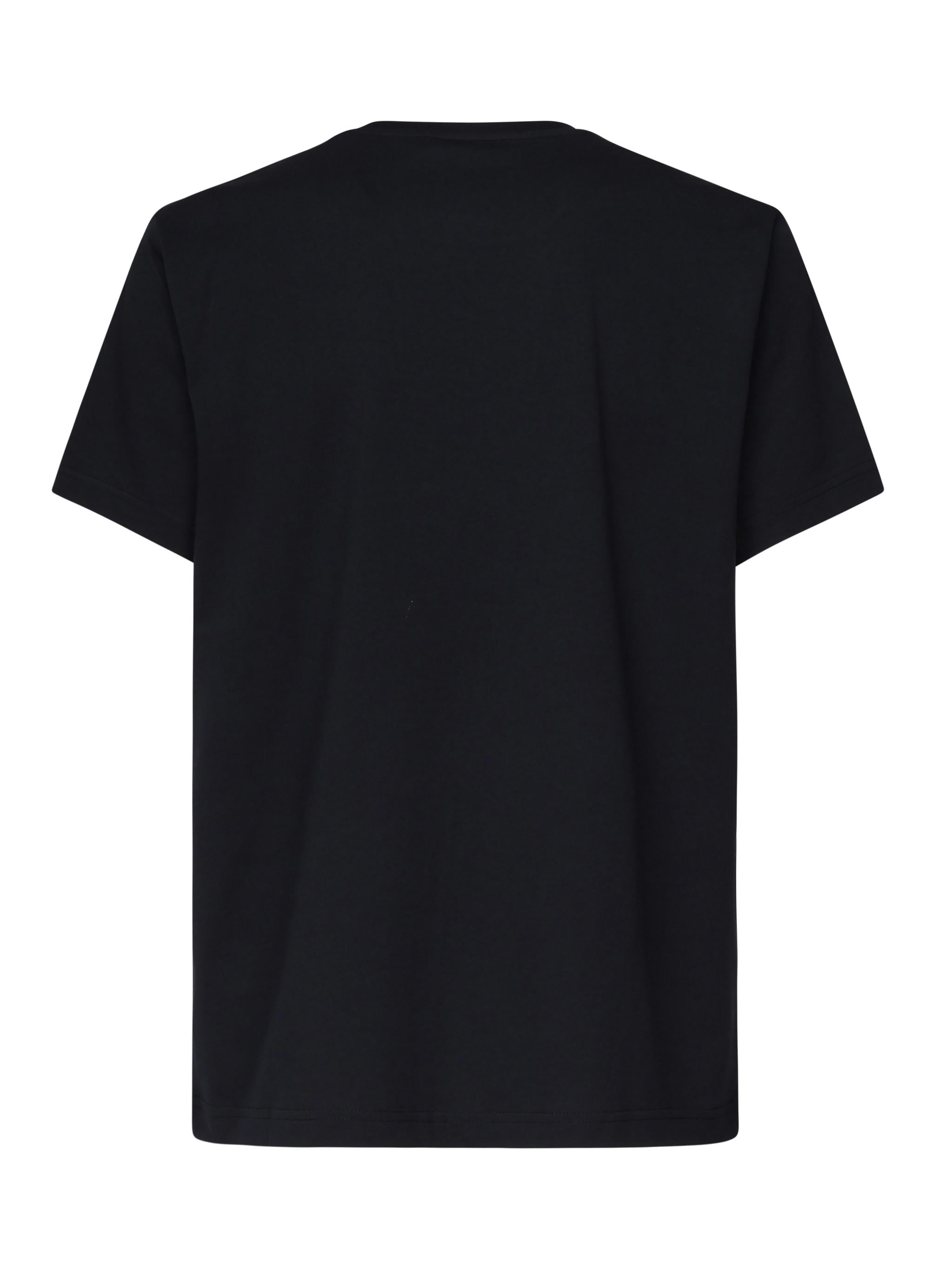 T-shirt con logo ricamato NPMB3501280UCX U806 FAY