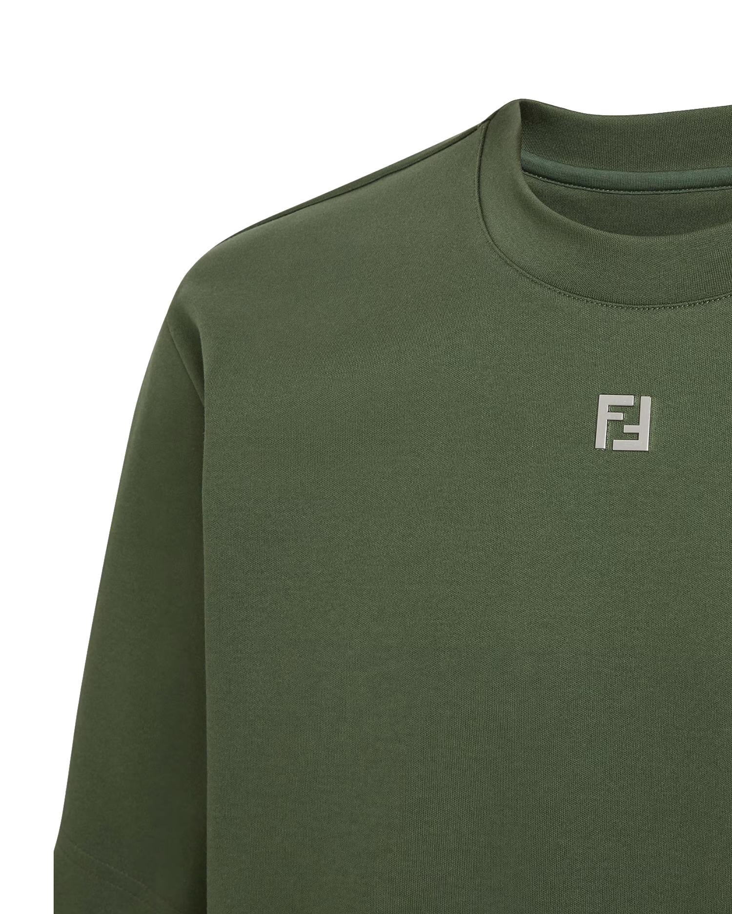 T-shirt in cotone con logo FY0936 ARYYF083B FENDI